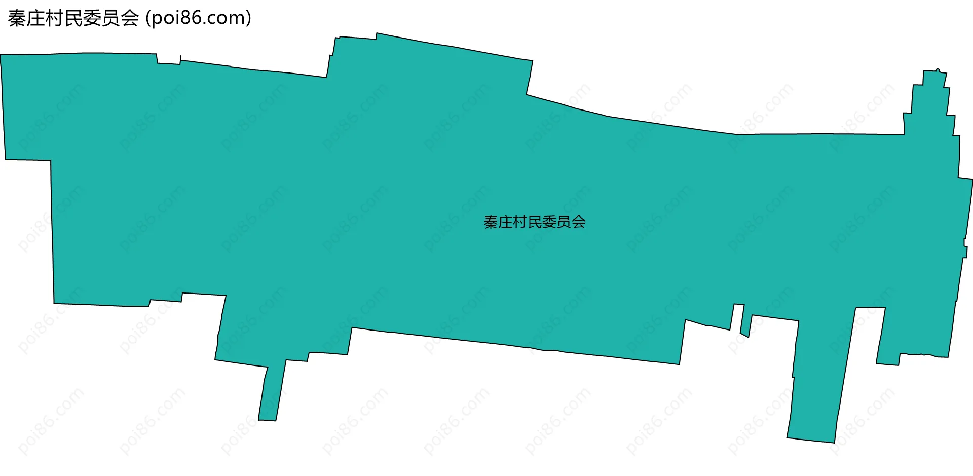 秦庄村民委员会边界地图