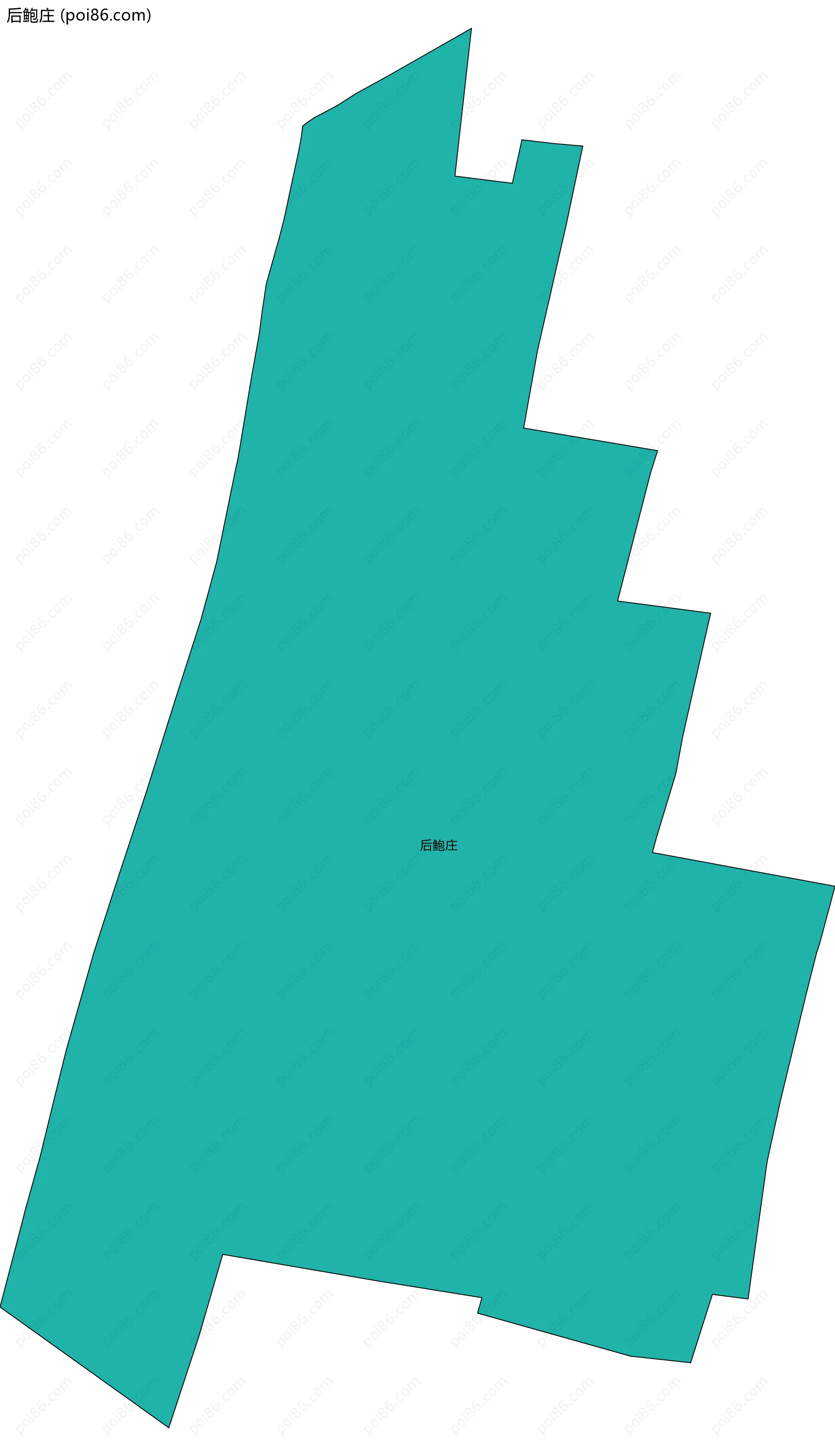 后鲍庄边界地图