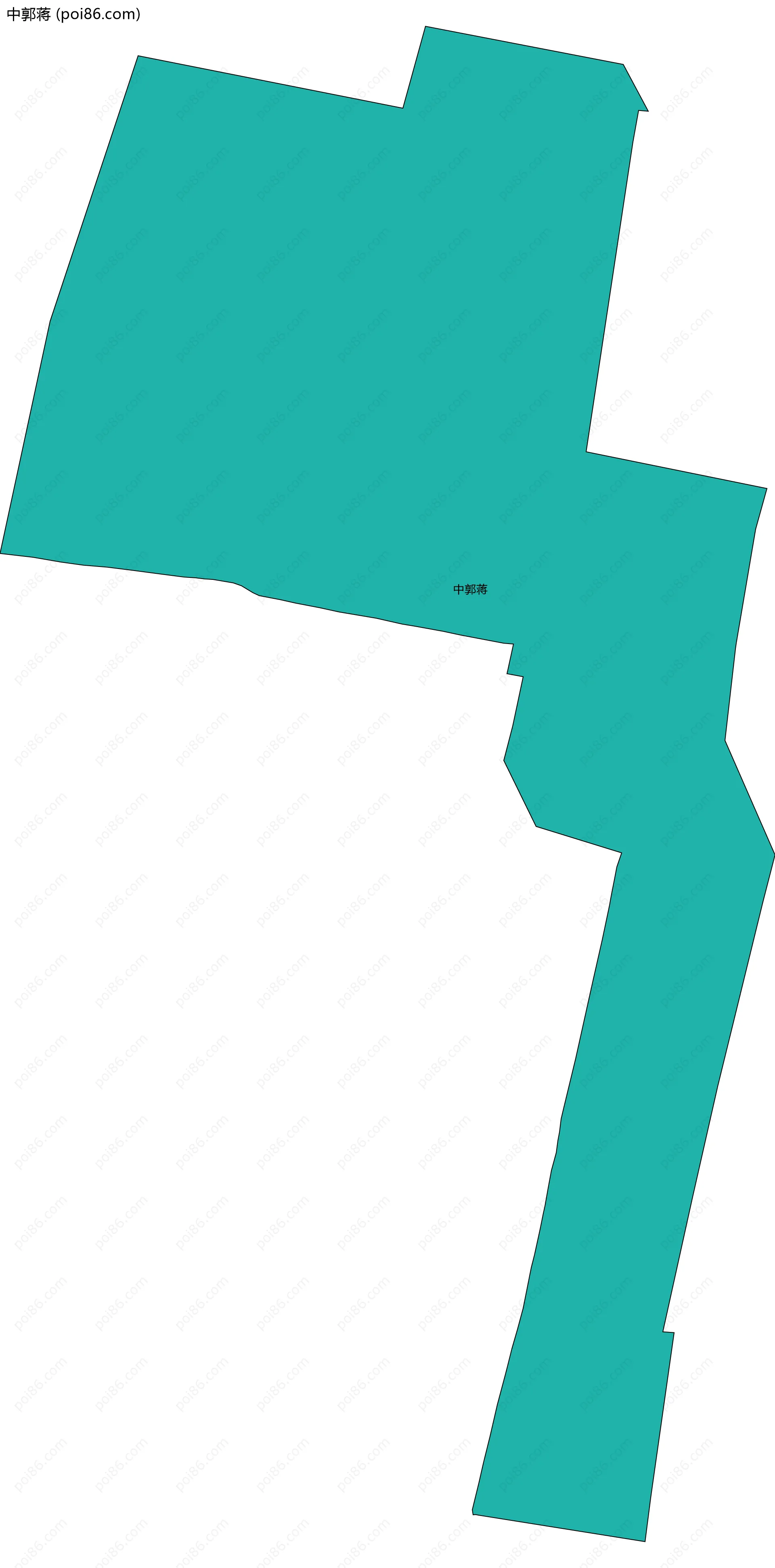 中郭蒋边界地图