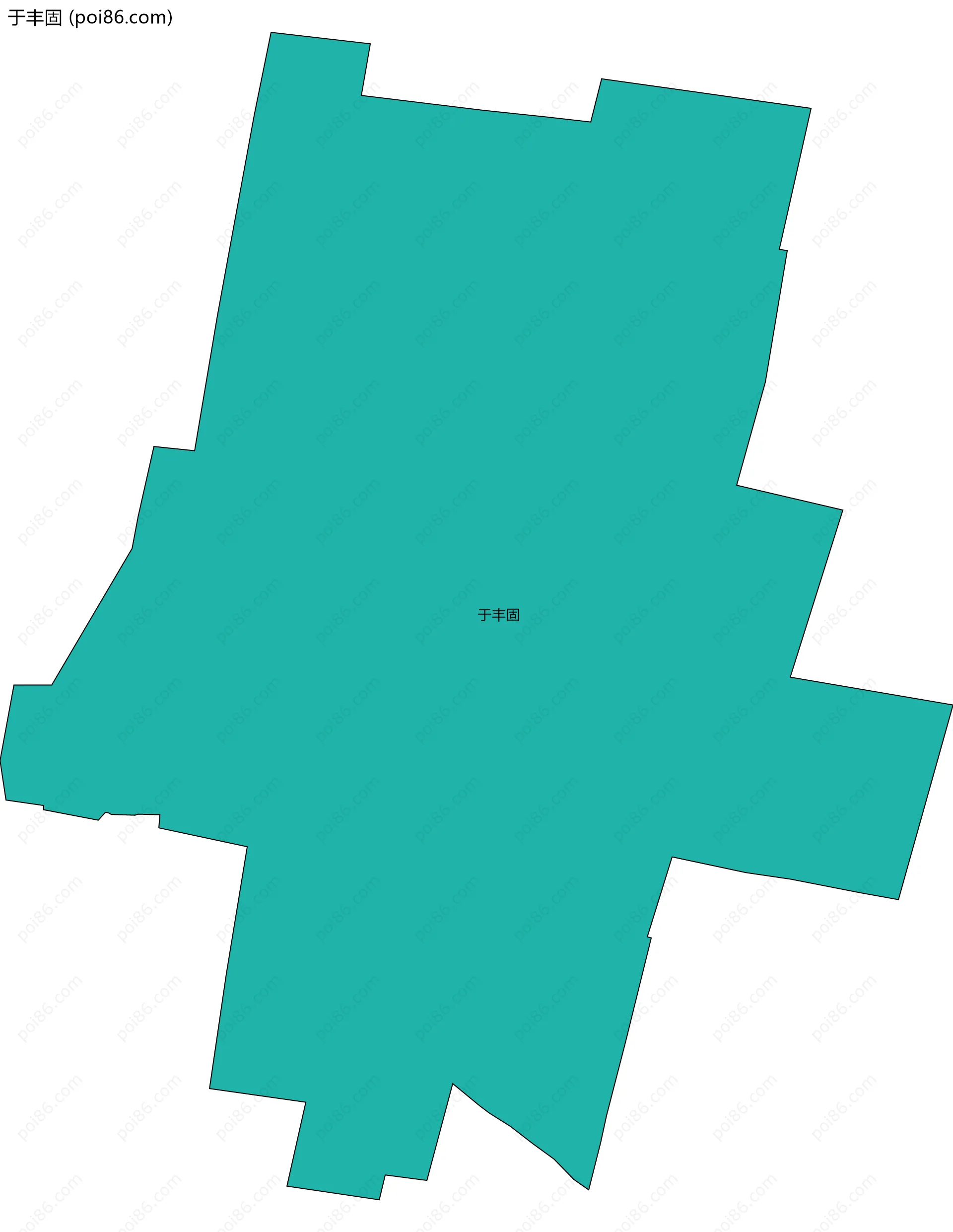 于丰固边界地图