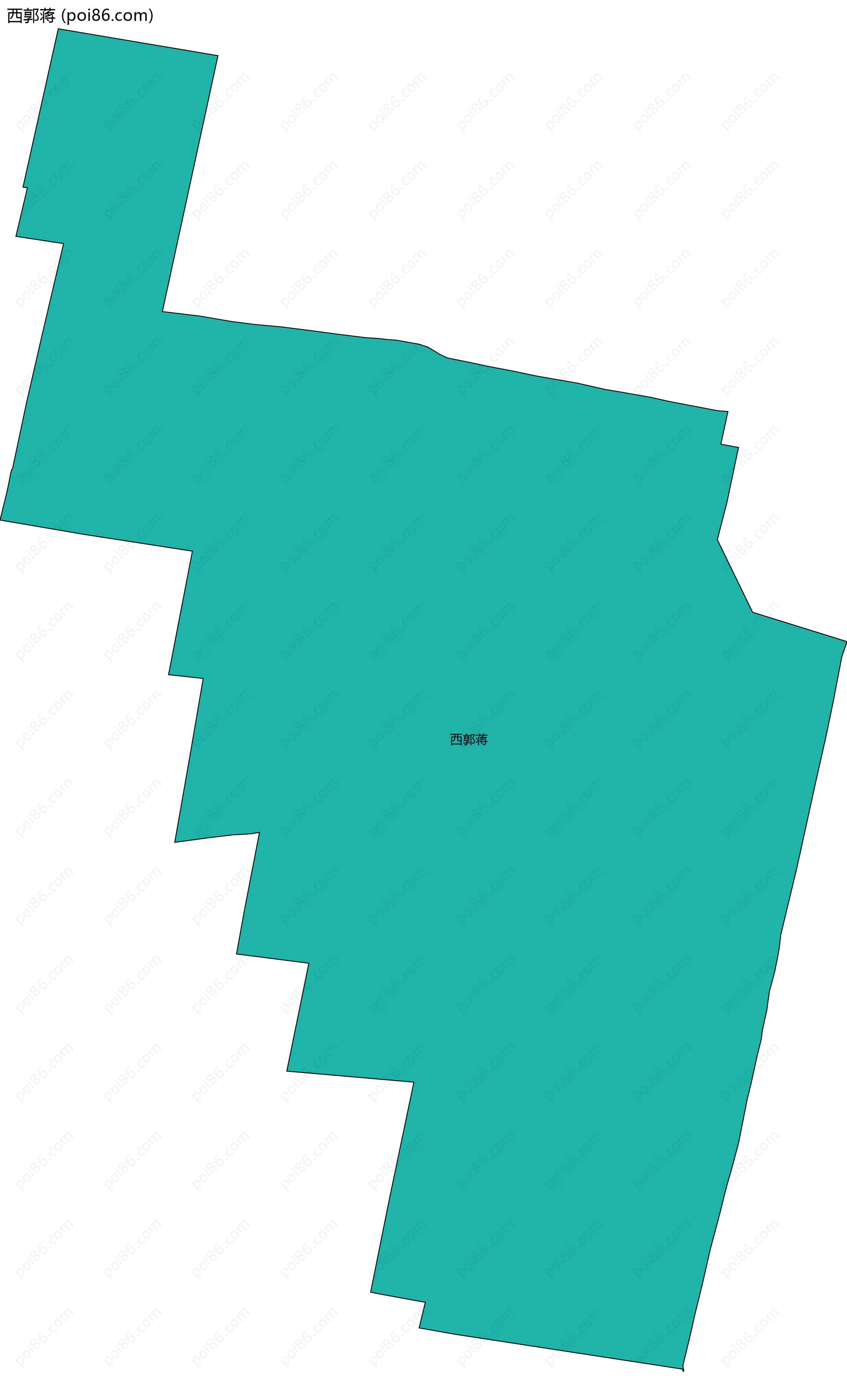 西郭蒋边界地图