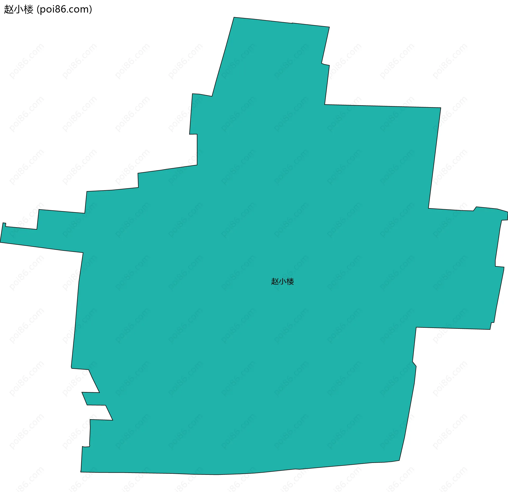 赵小楼边界地图