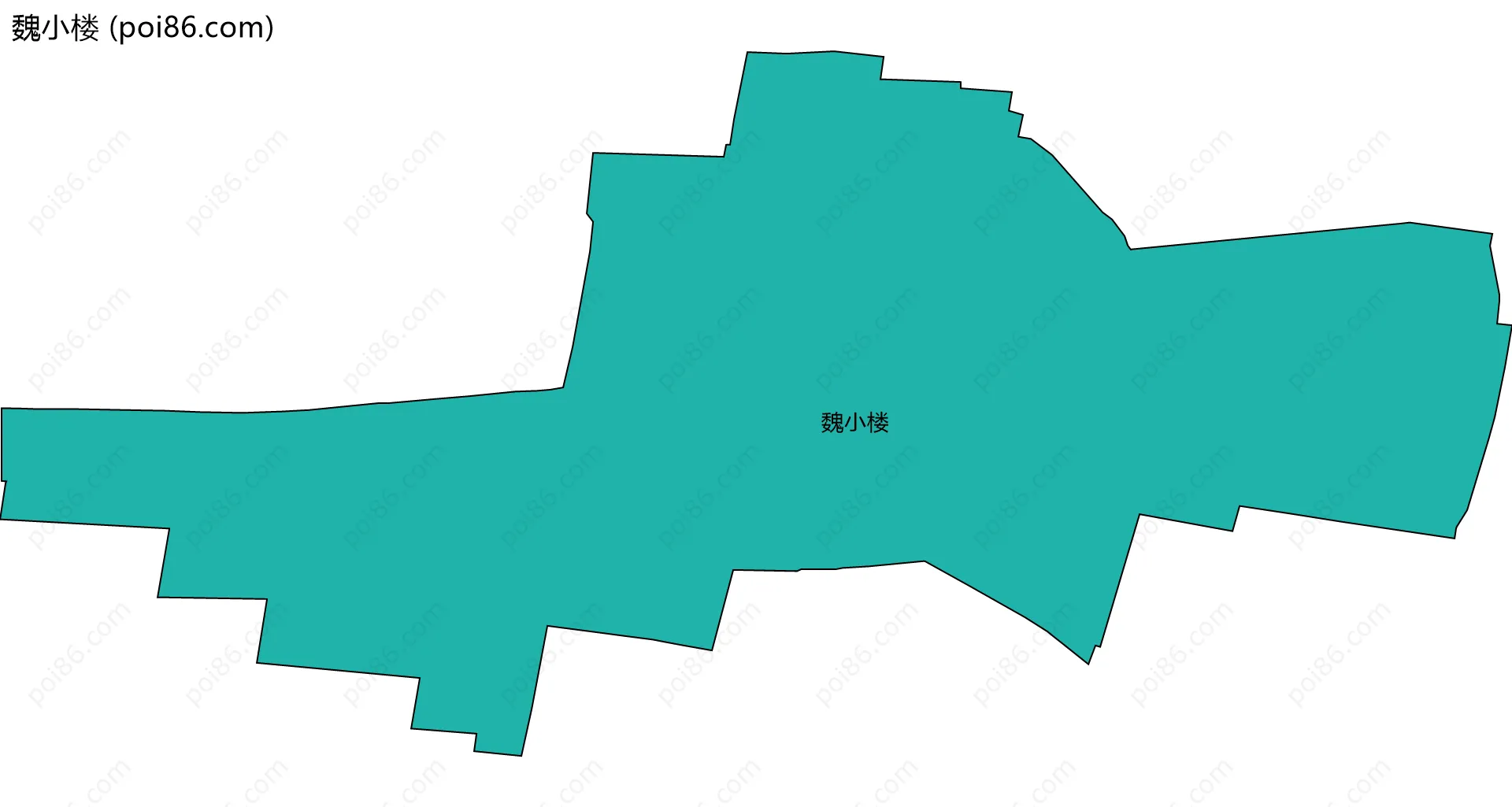 魏小楼边界地图