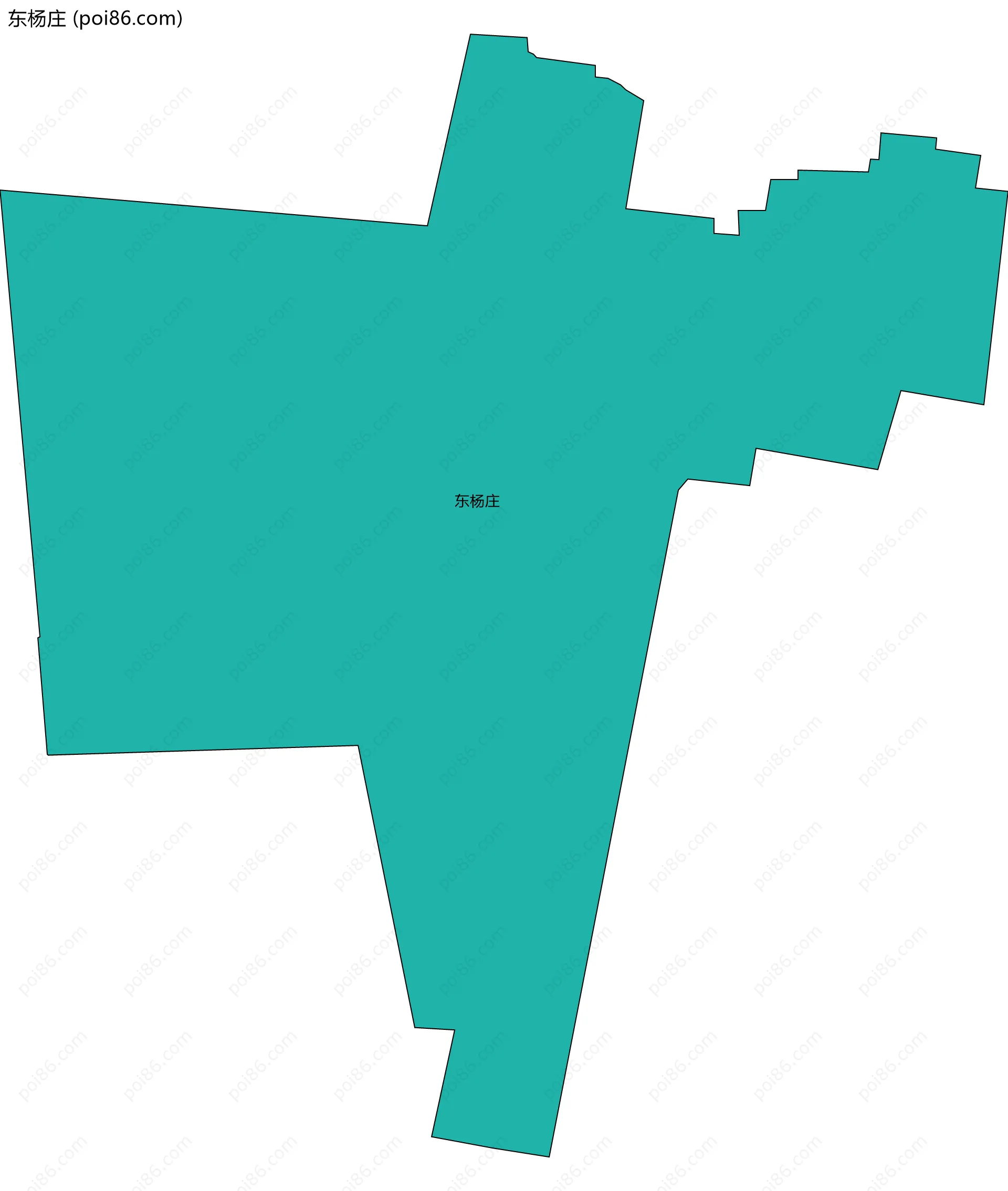 东杨庄边界地图