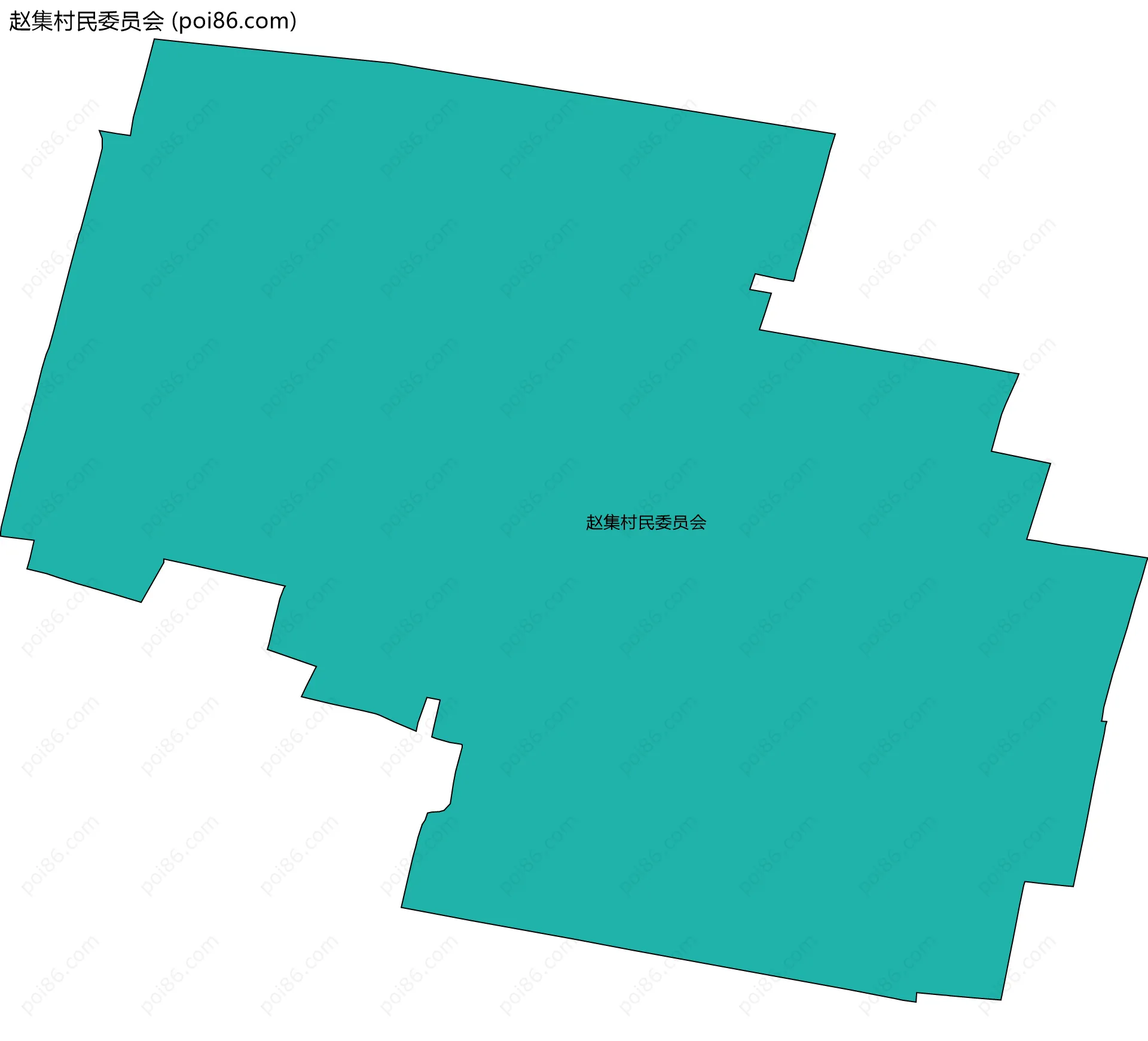 赵集村民委员会边界地图