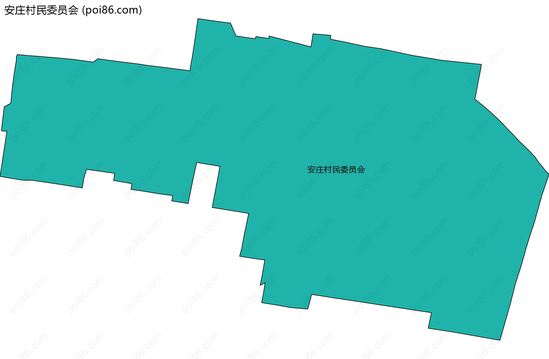 安庄村民委员会边界地图
