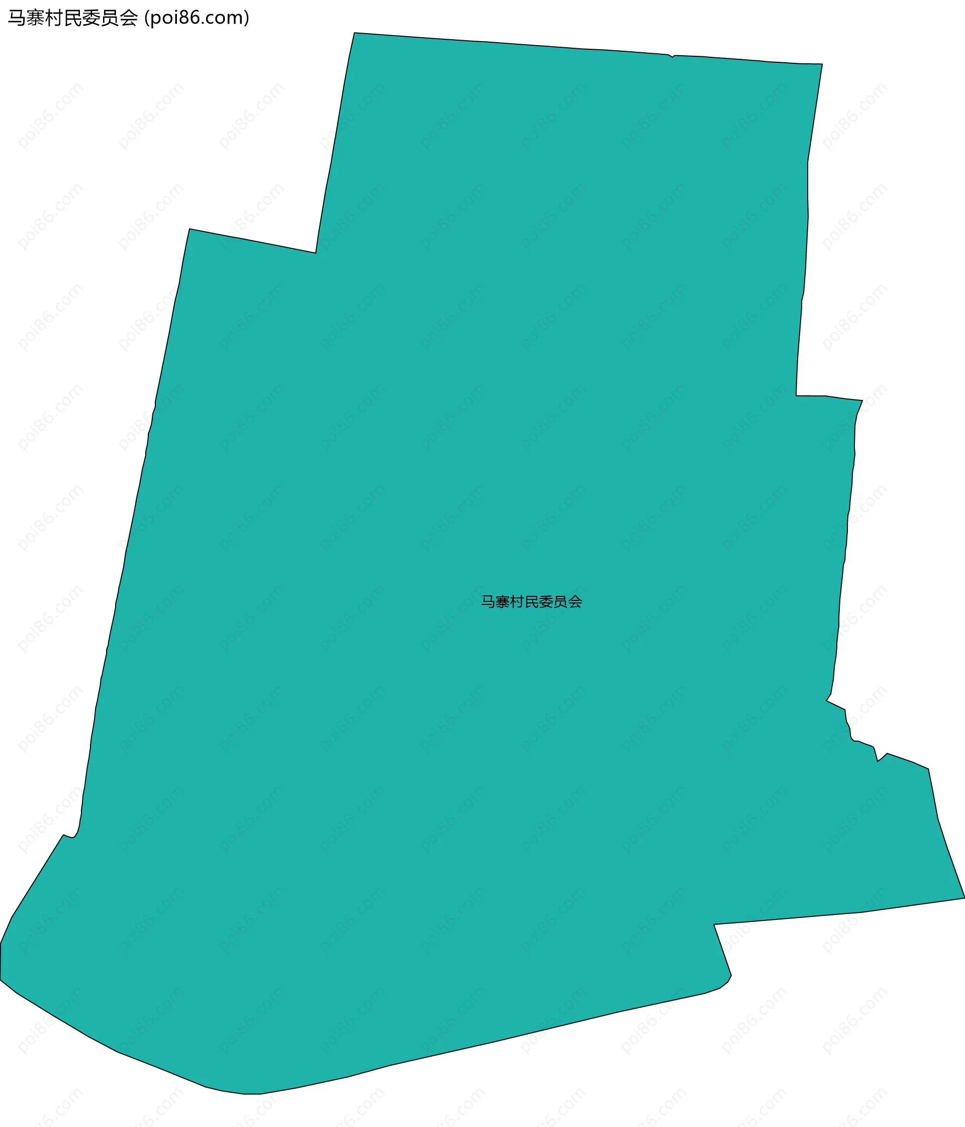 马寨村民委员会边界地图