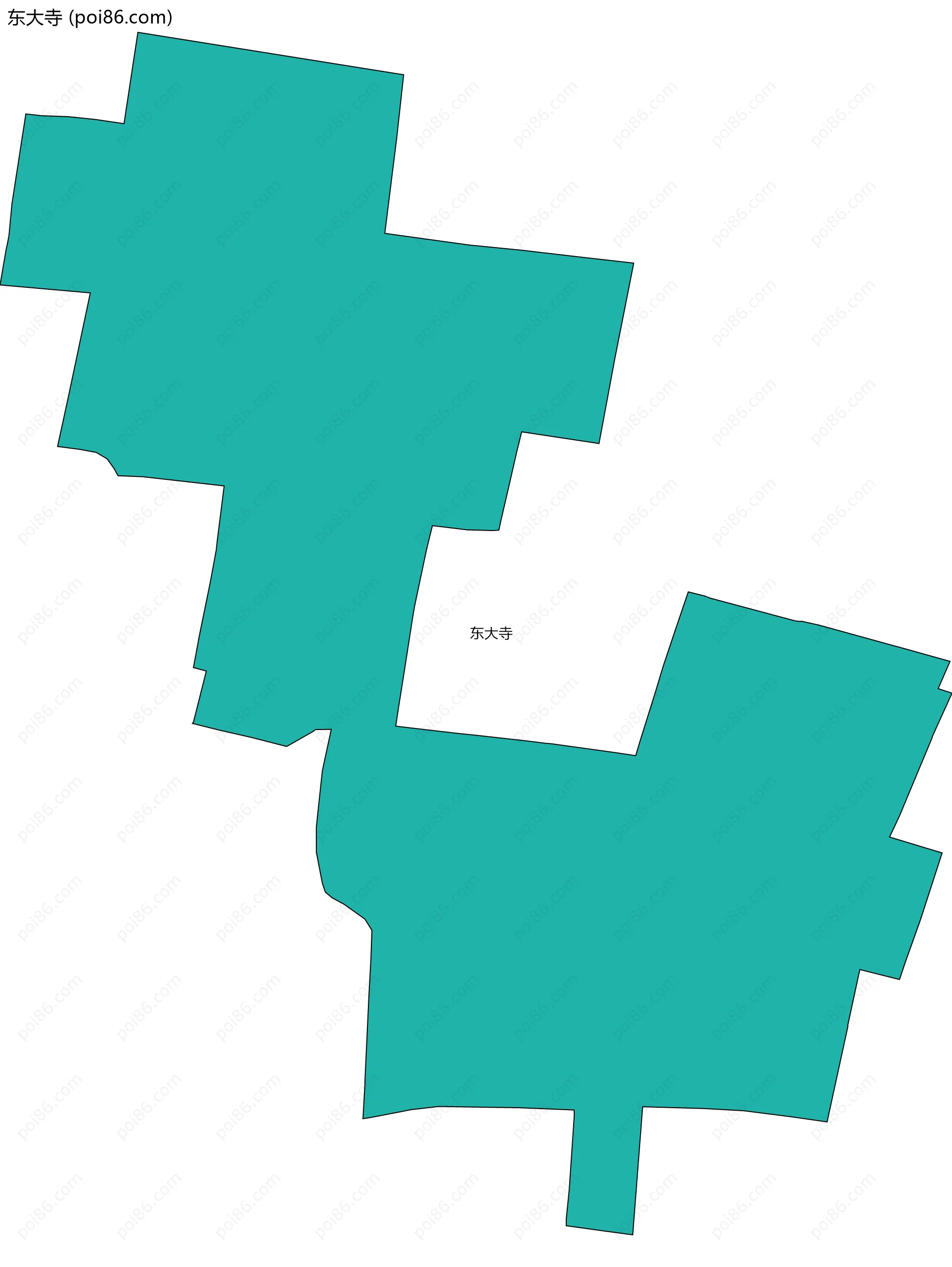 东大寺边界地图