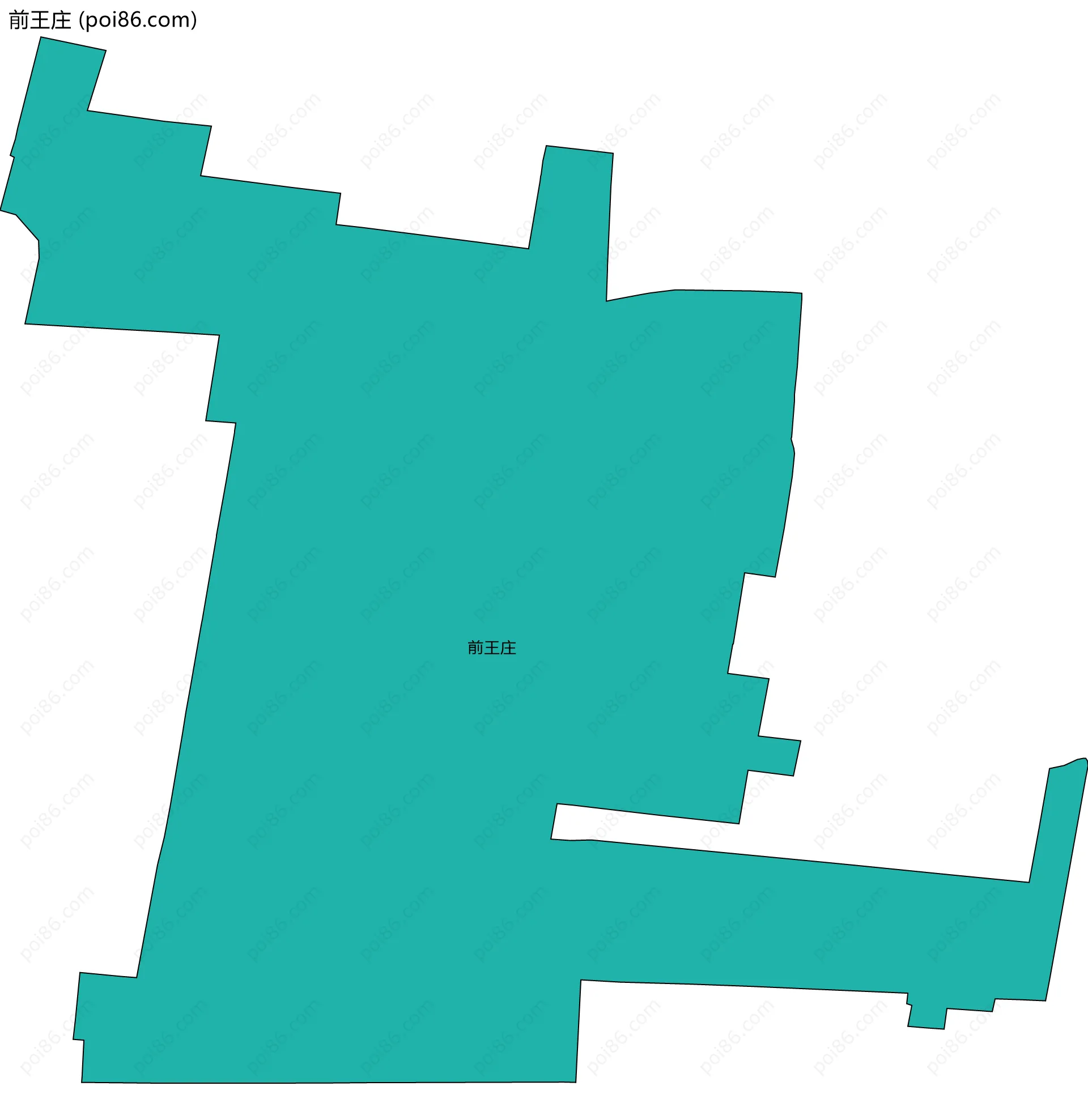 前王庄边界地图