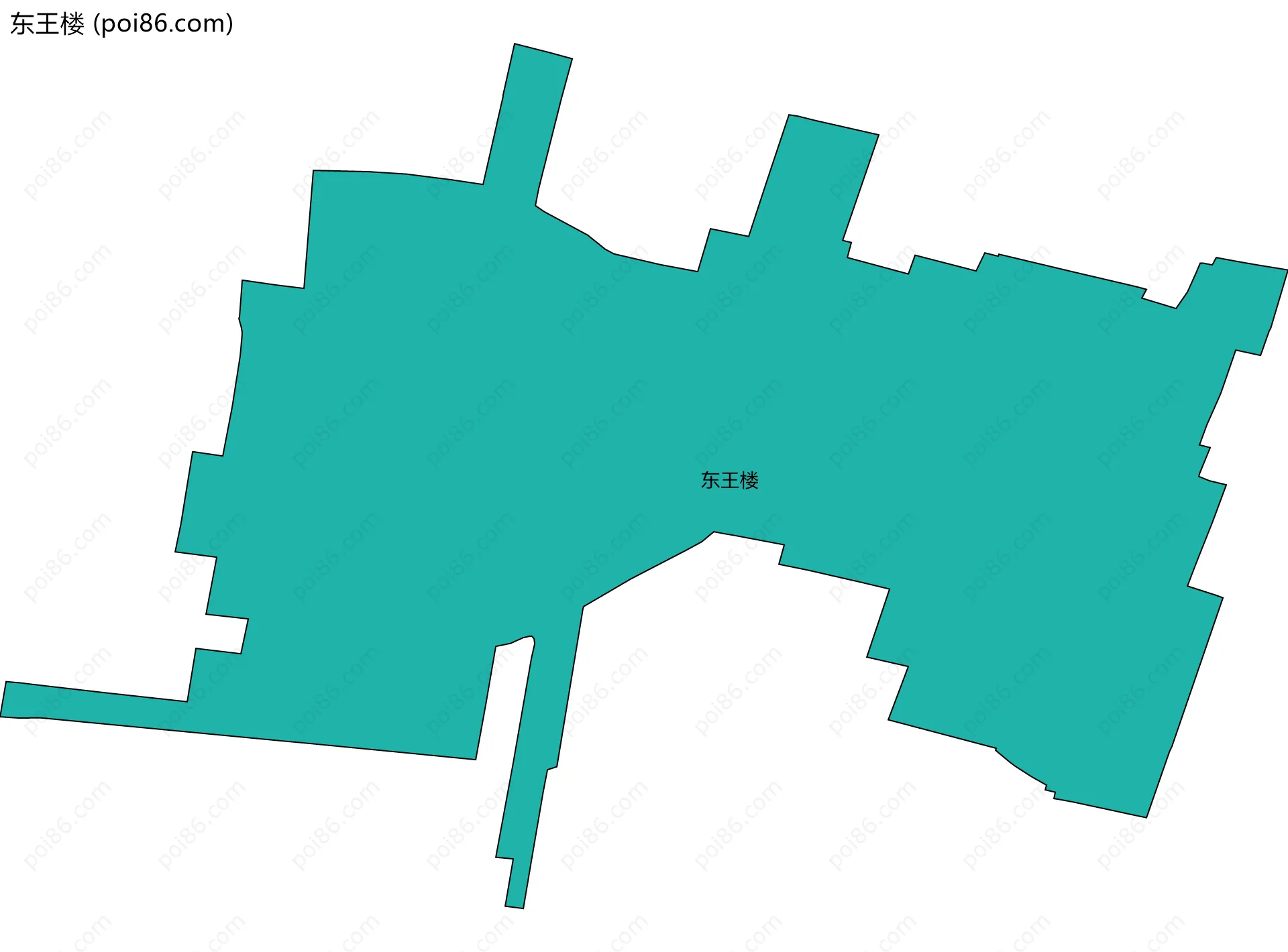 东王楼边界地图