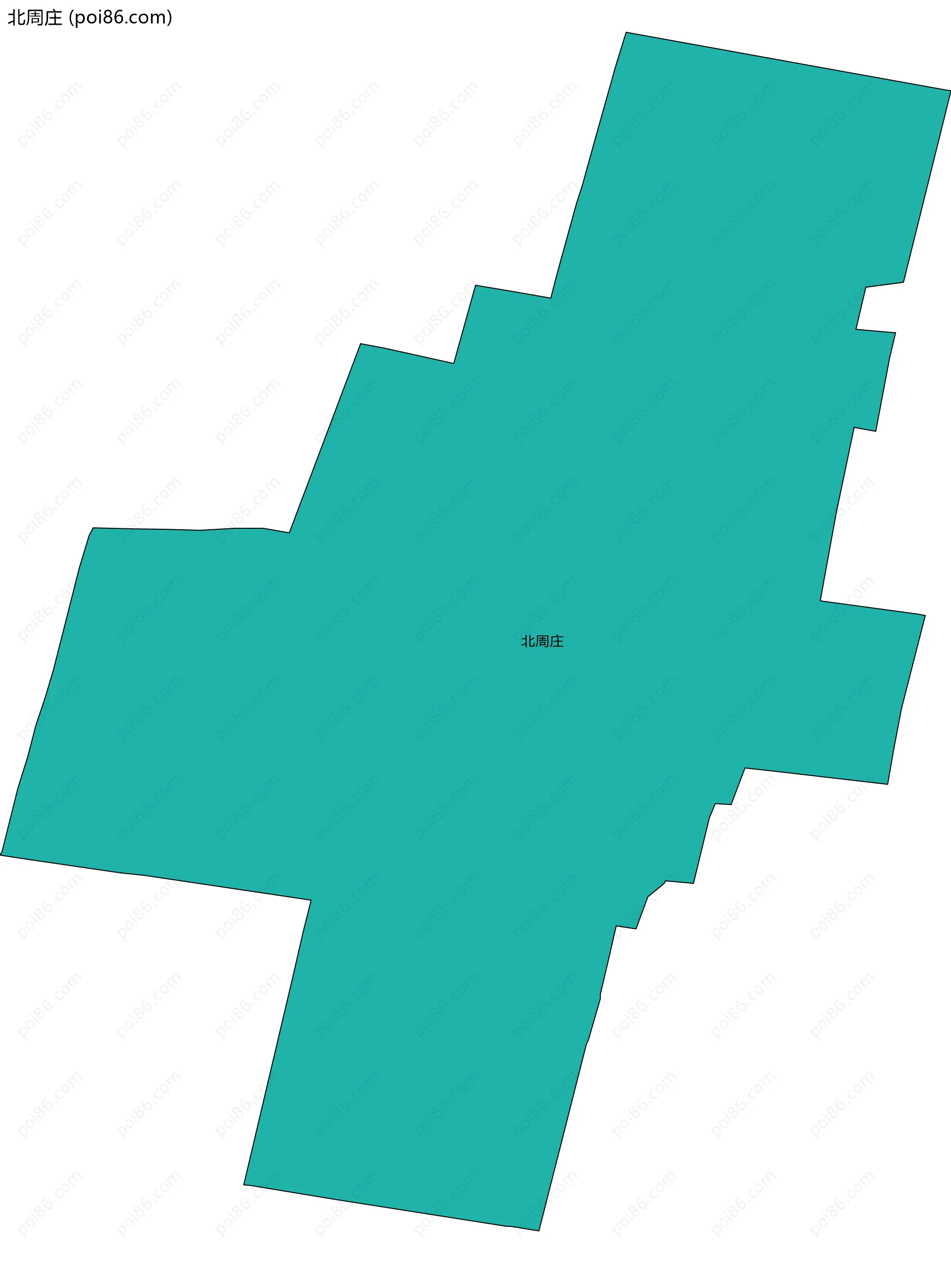 北周庄边界地图