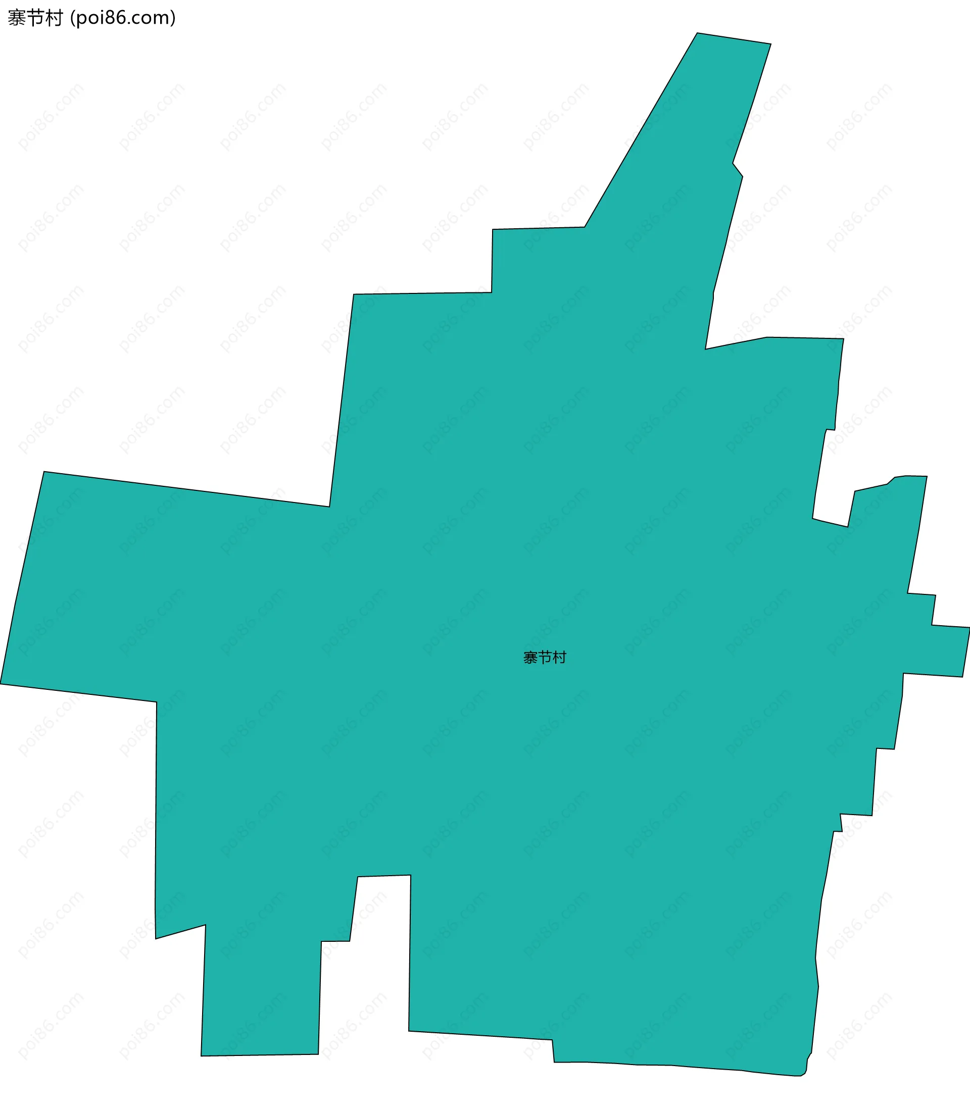 寨节村边界地图