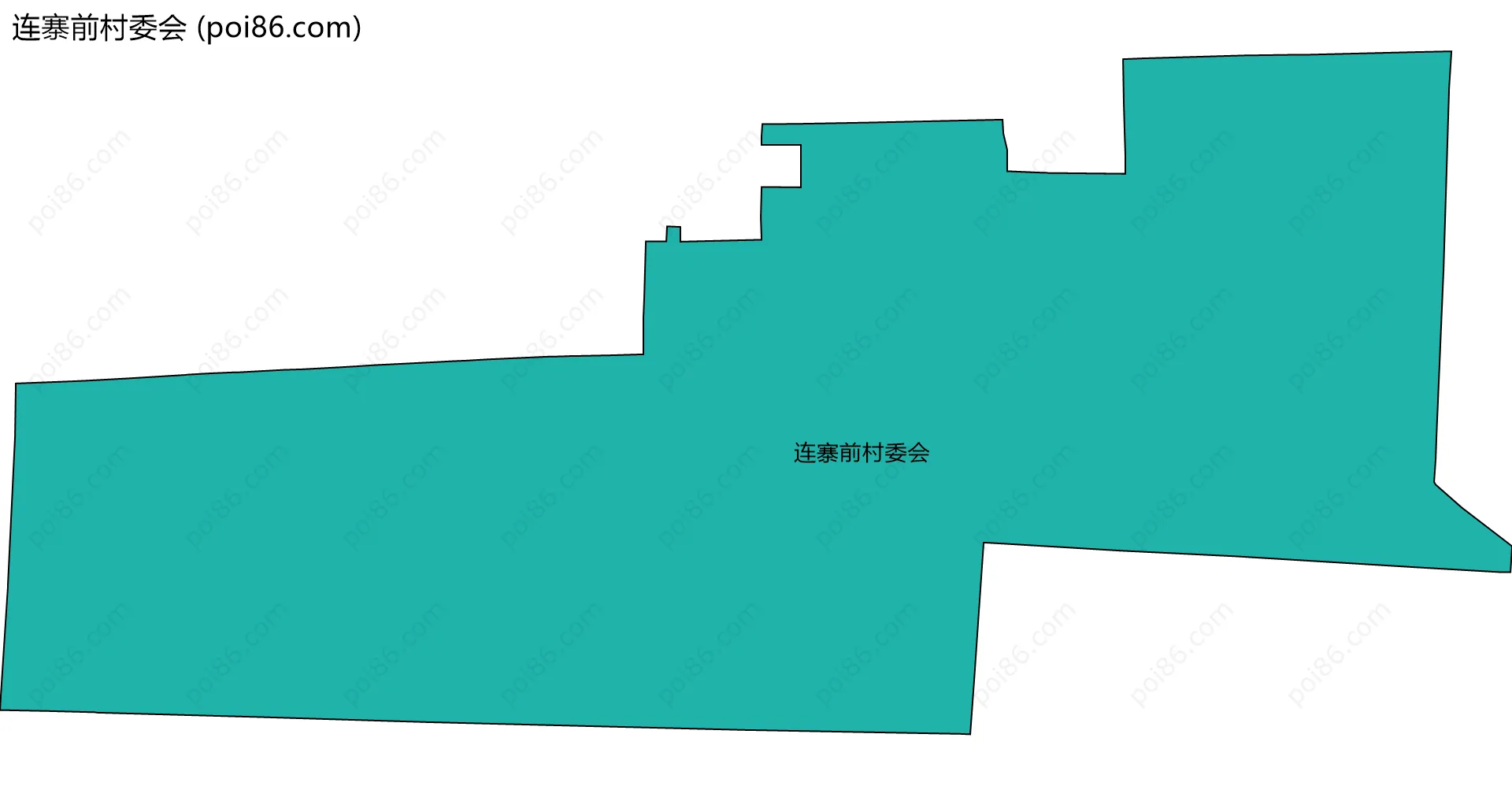 连寨前村委会边界地图
