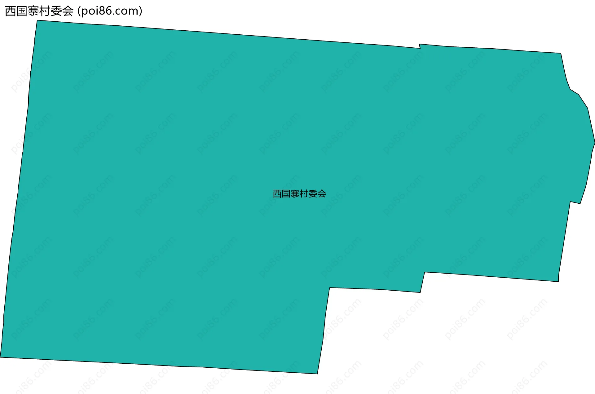 西国寨村委会边界地图