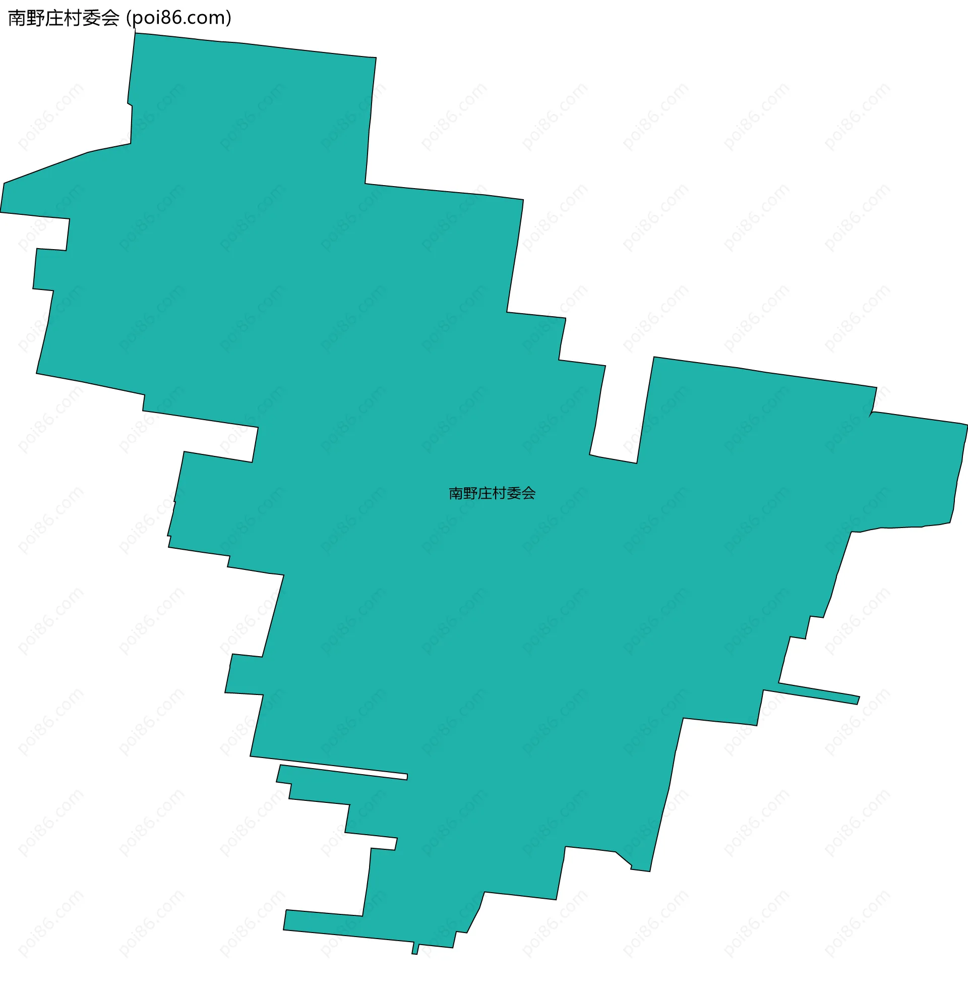 南野庄村委会边界地图