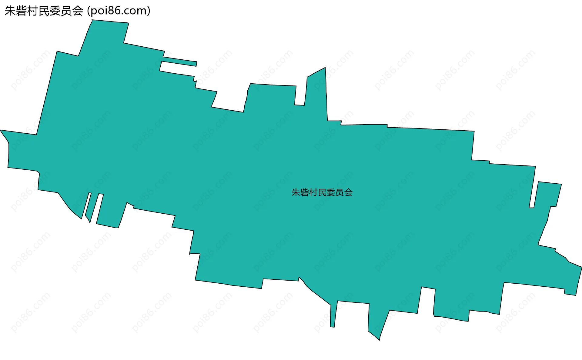 朱砦村民委员会边界地图