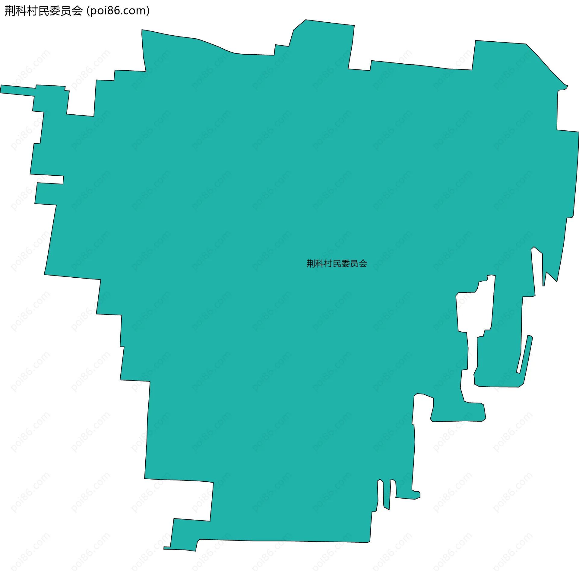 荆科村民委员会边界地图