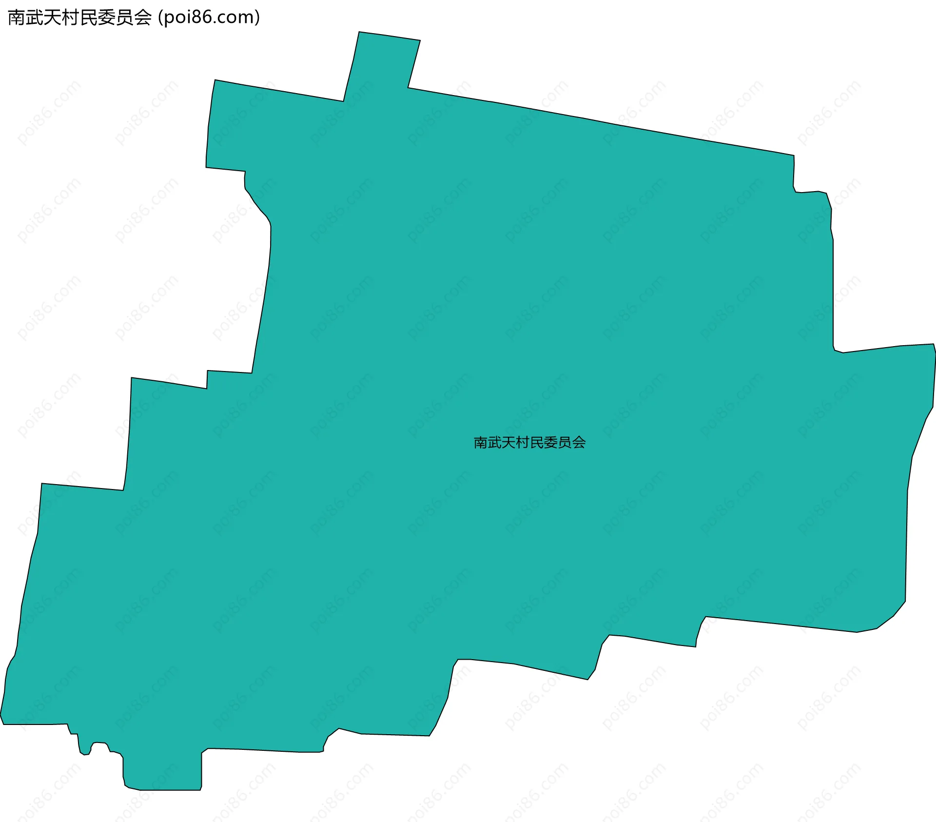 南武天村民委员会边界地图