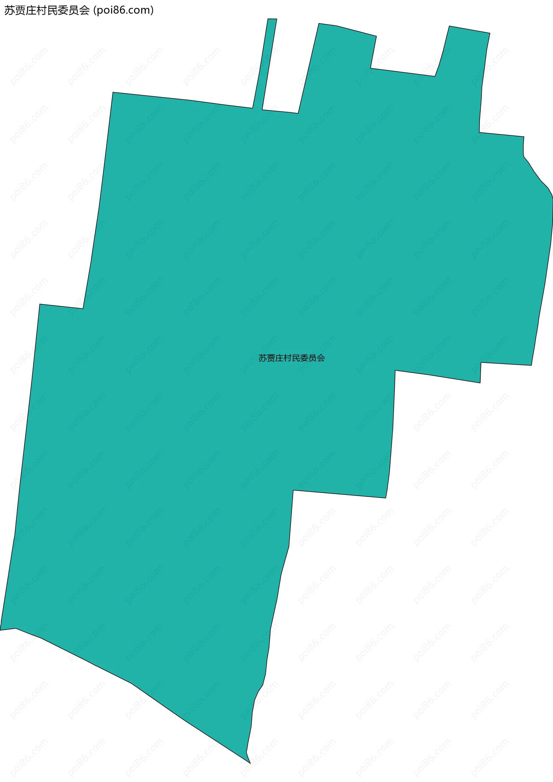 苏贾庄村民委员会边界地图