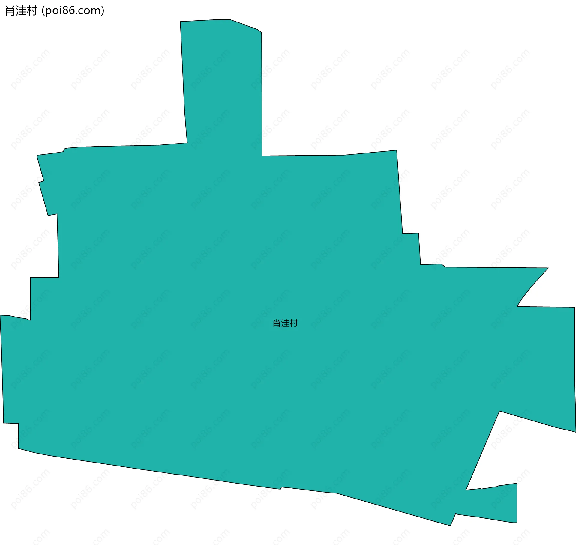 肖洼村边界地图