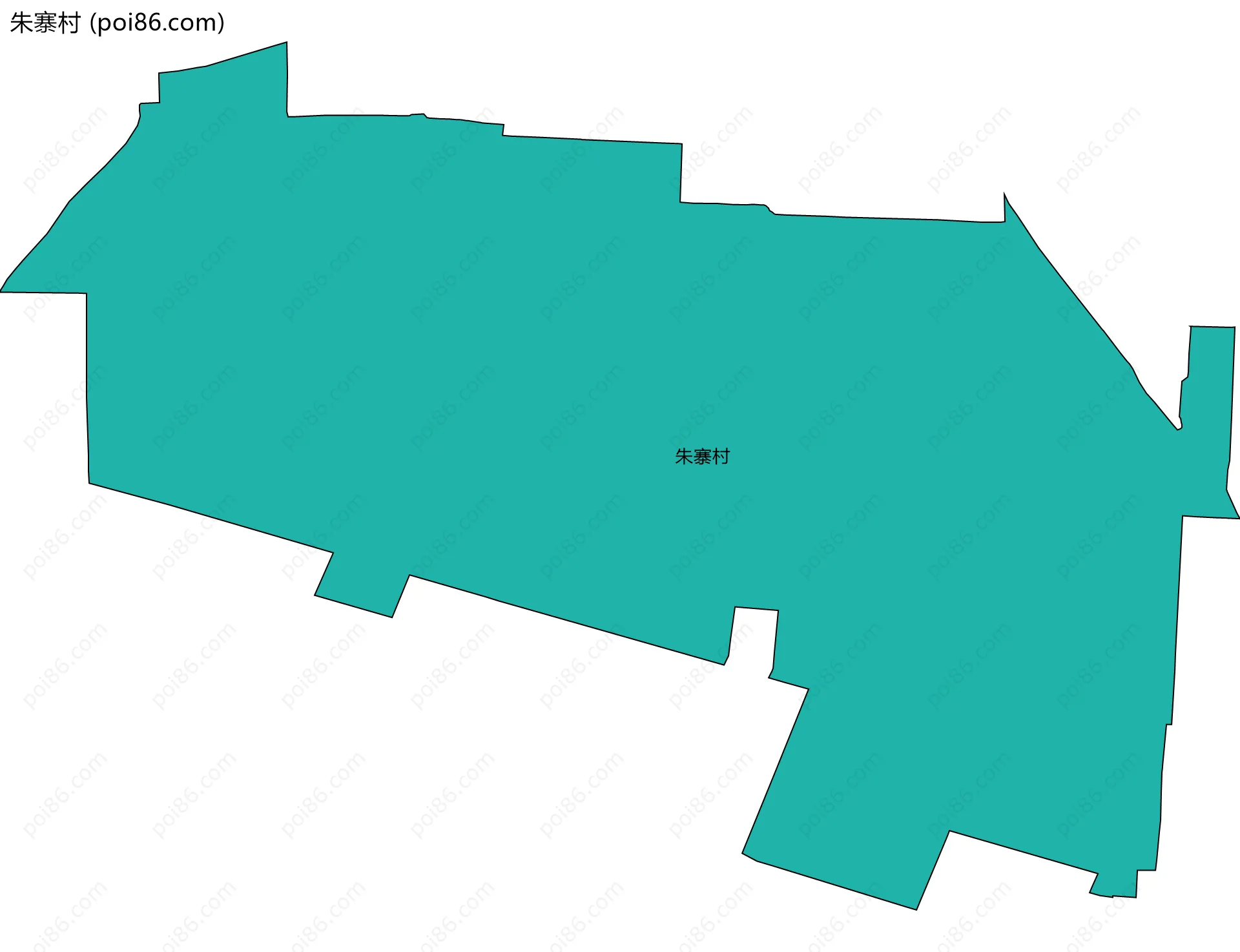 朱寨村边界地图