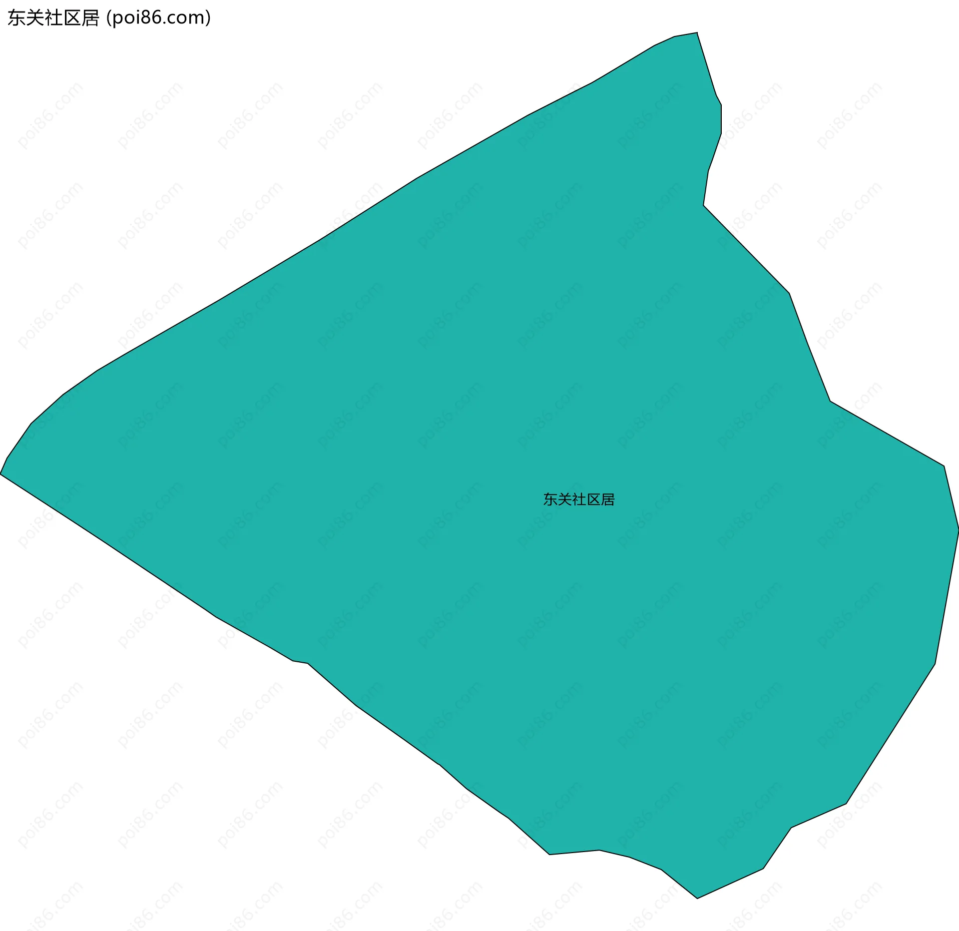 东关社区居边界地图