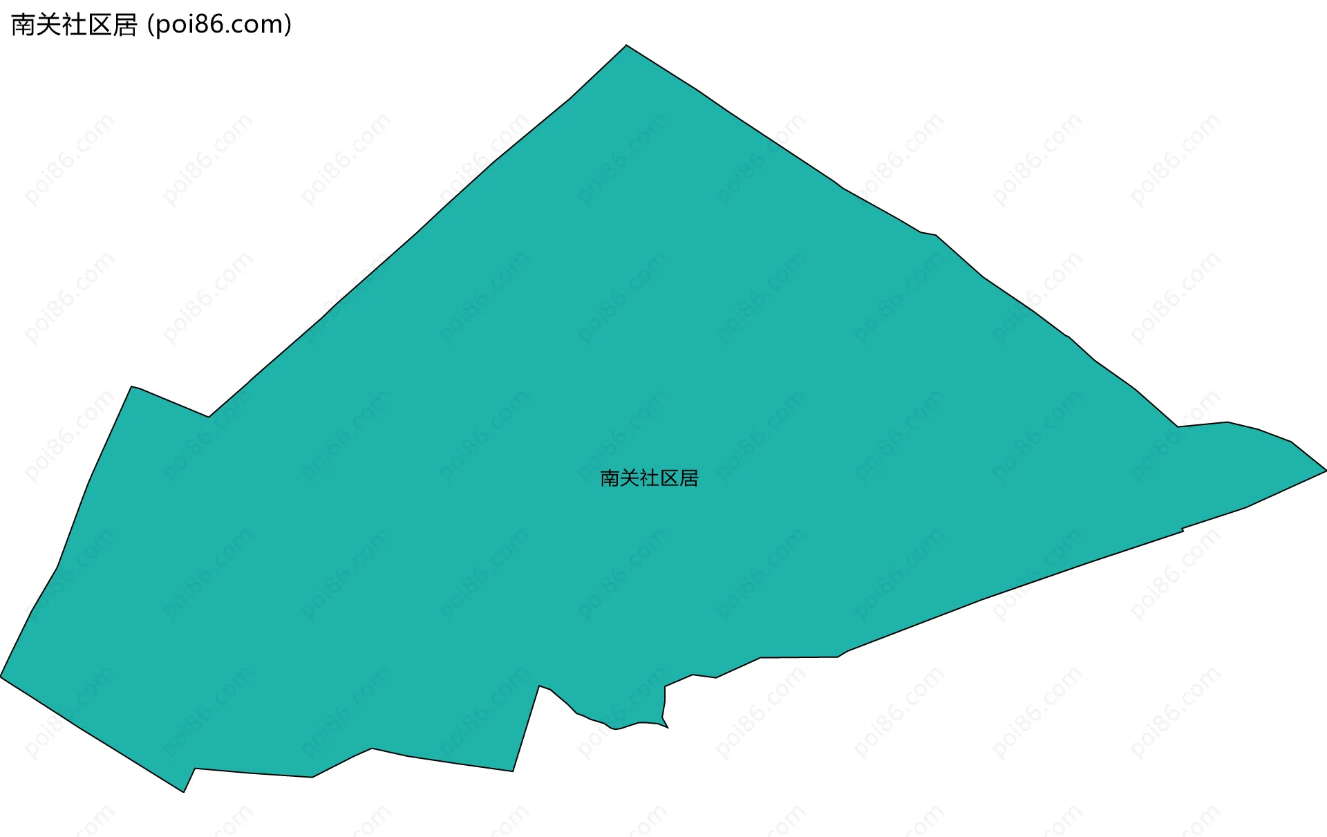 南关社区居边界地图