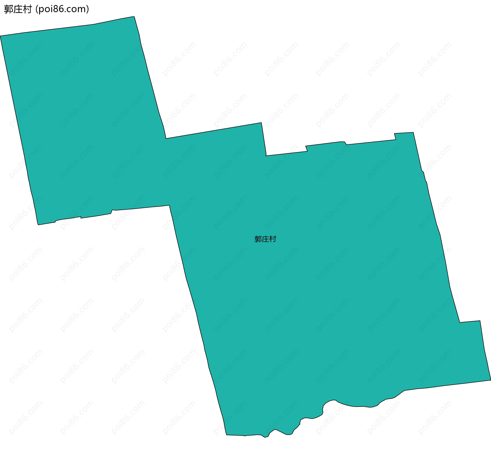 郭庄村边界地图