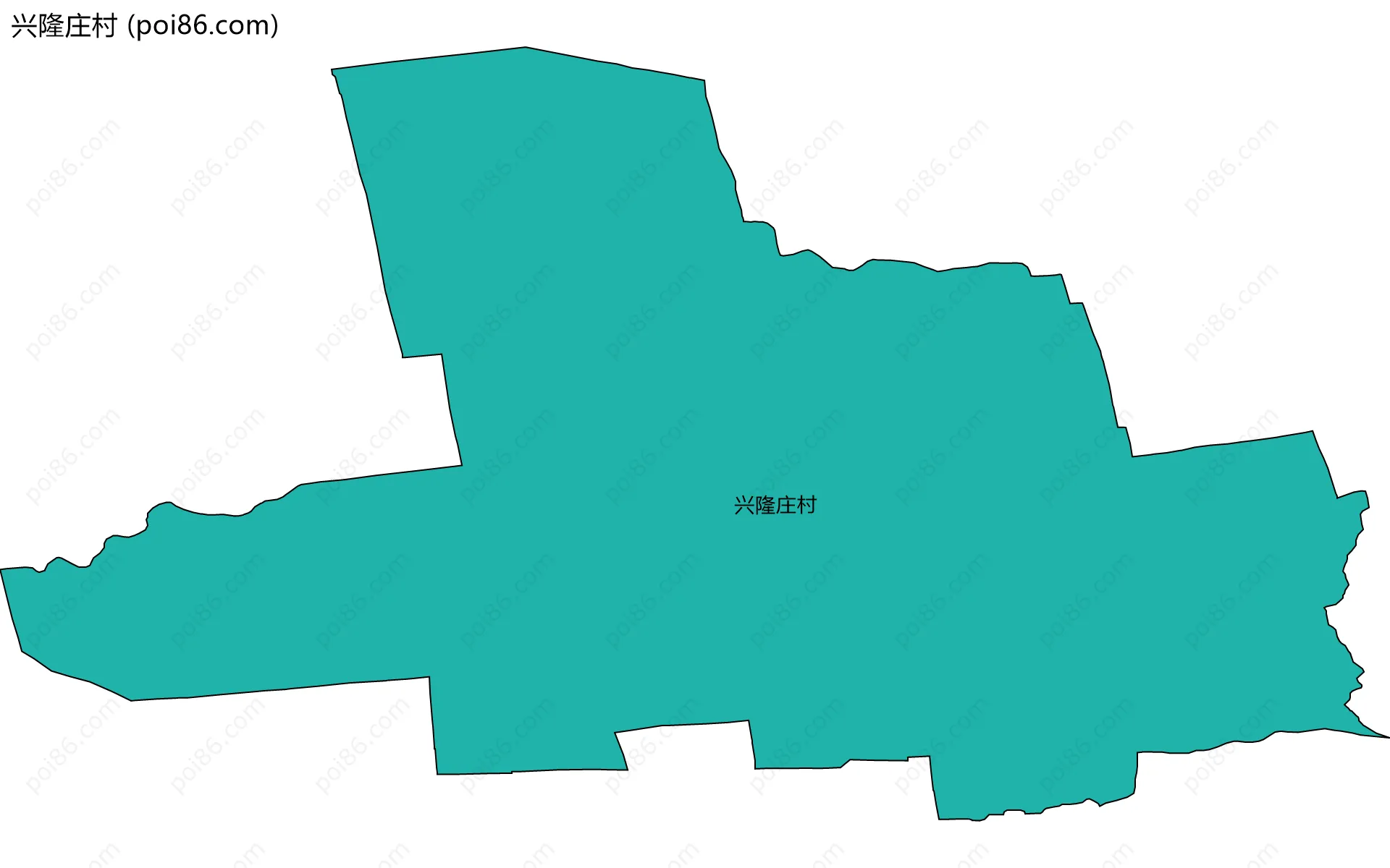 兴隆庄村边界地图