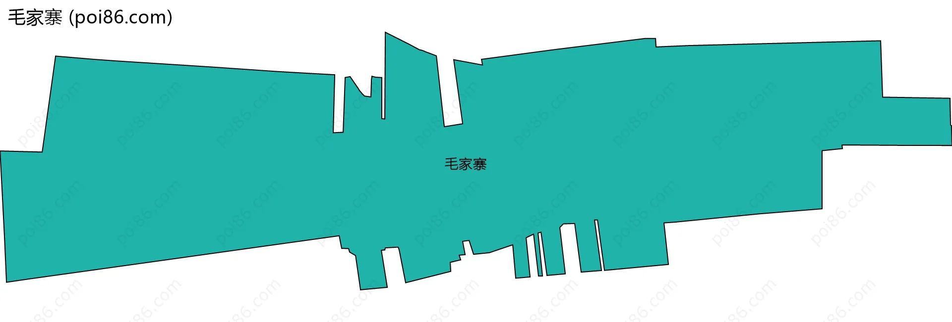 毛家寨边界地图