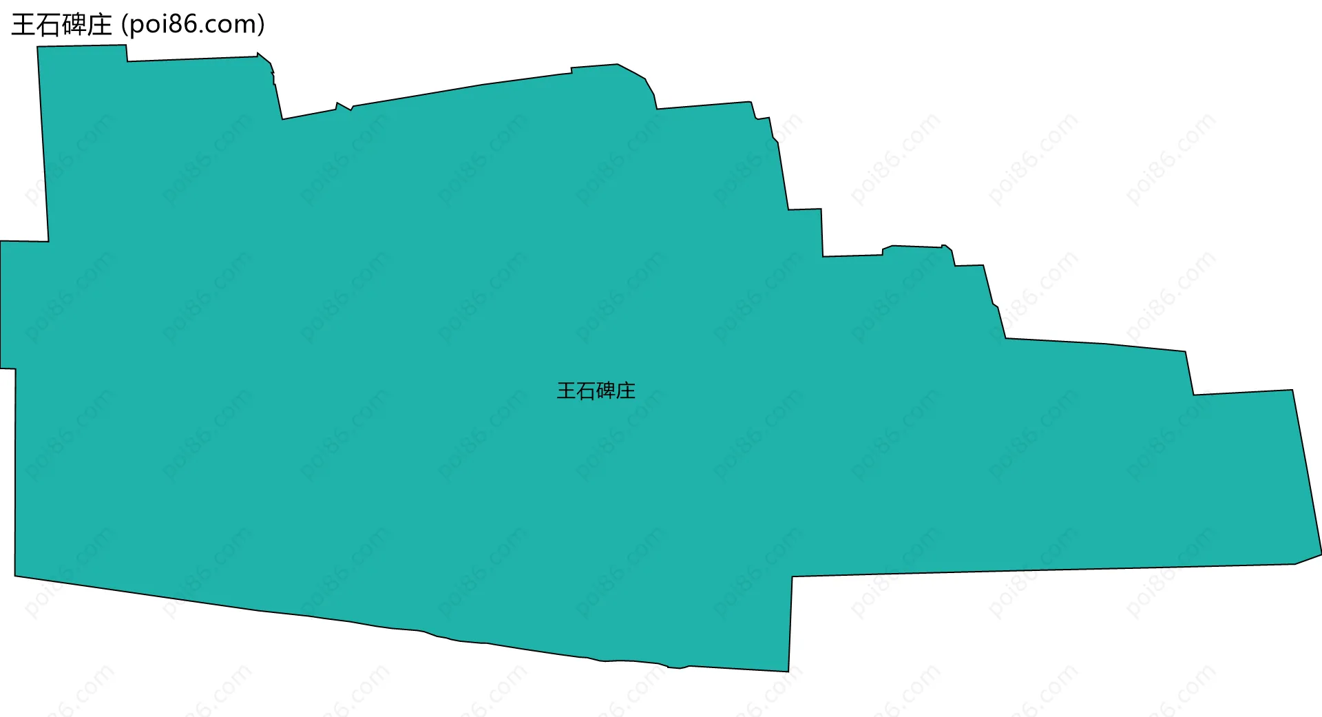 王石碑庄边界地图