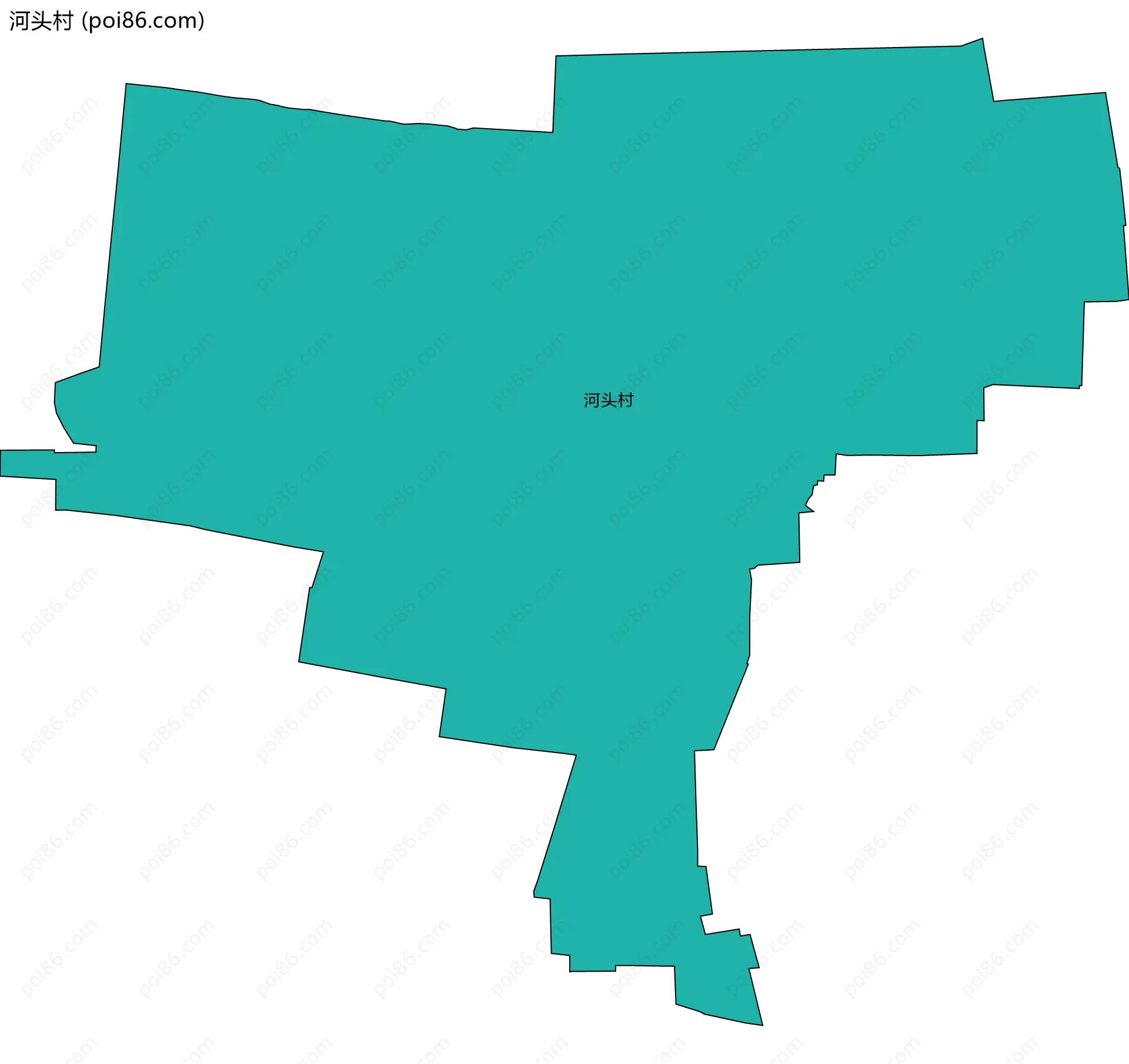河头村边界地图