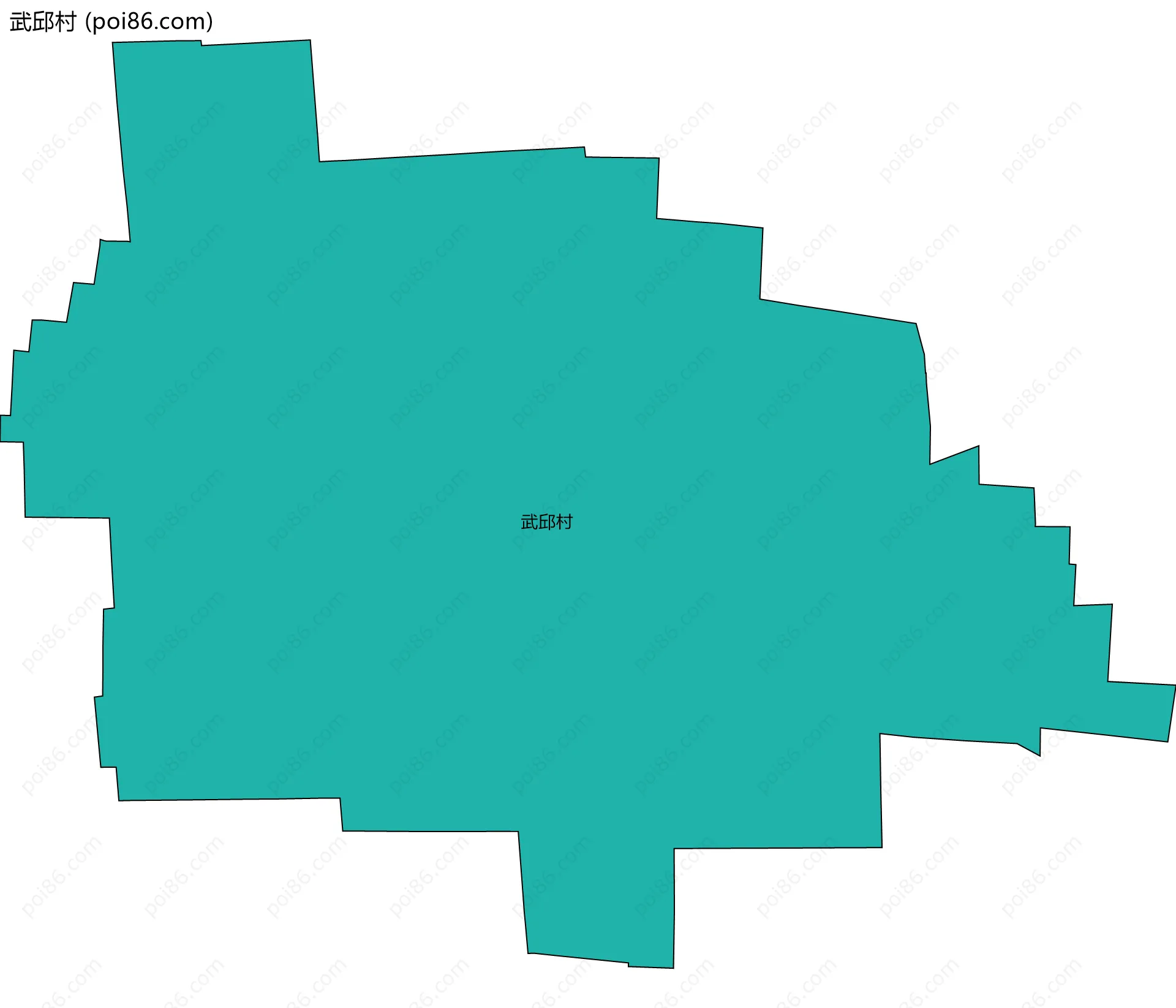 武邱村边界地图