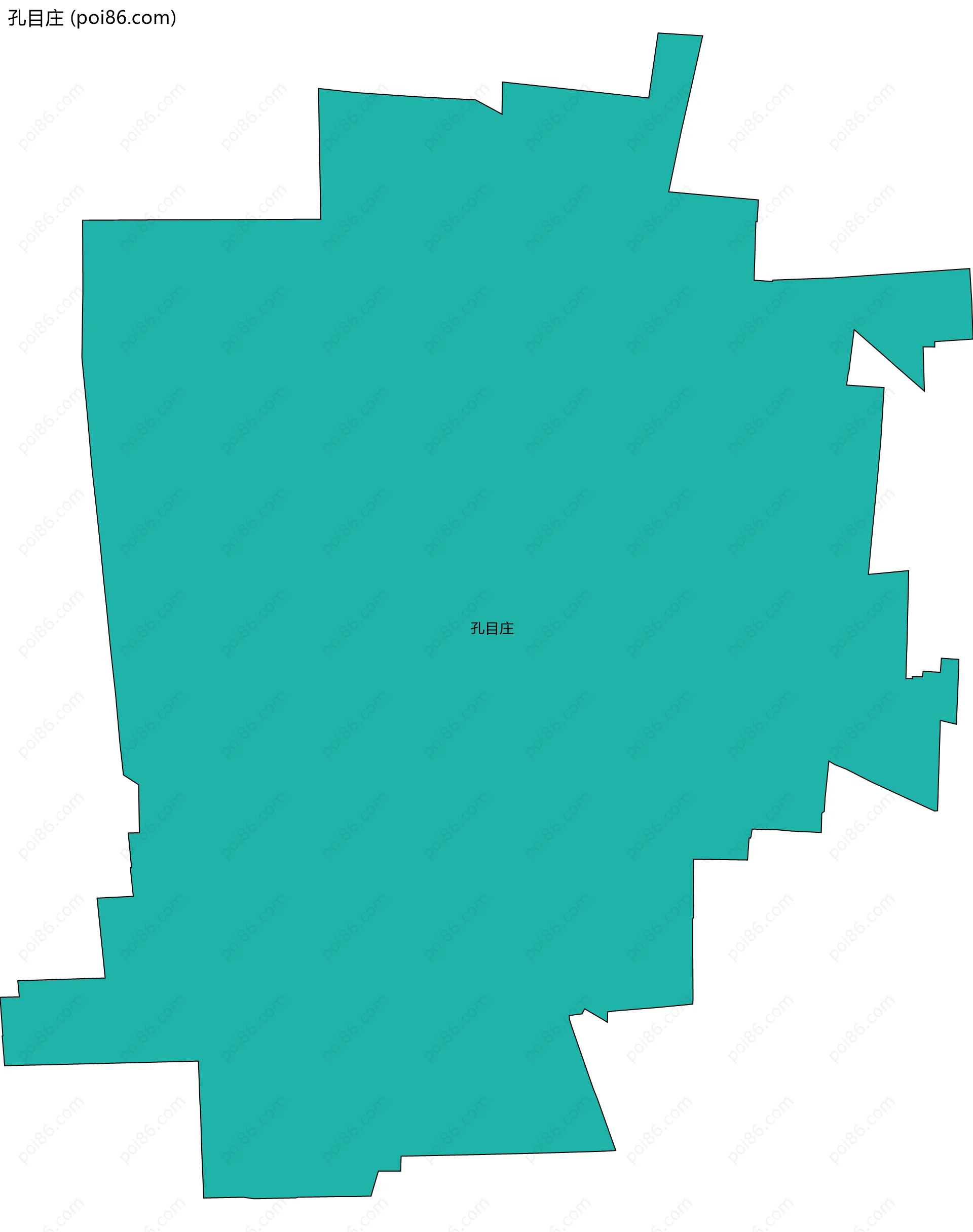孔目庄边界地图