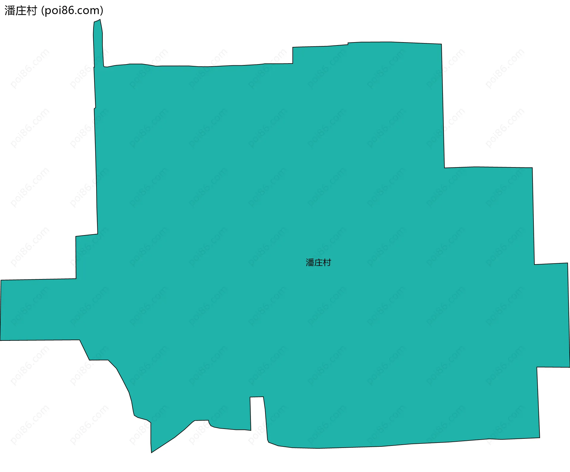 潘庄村边界地图