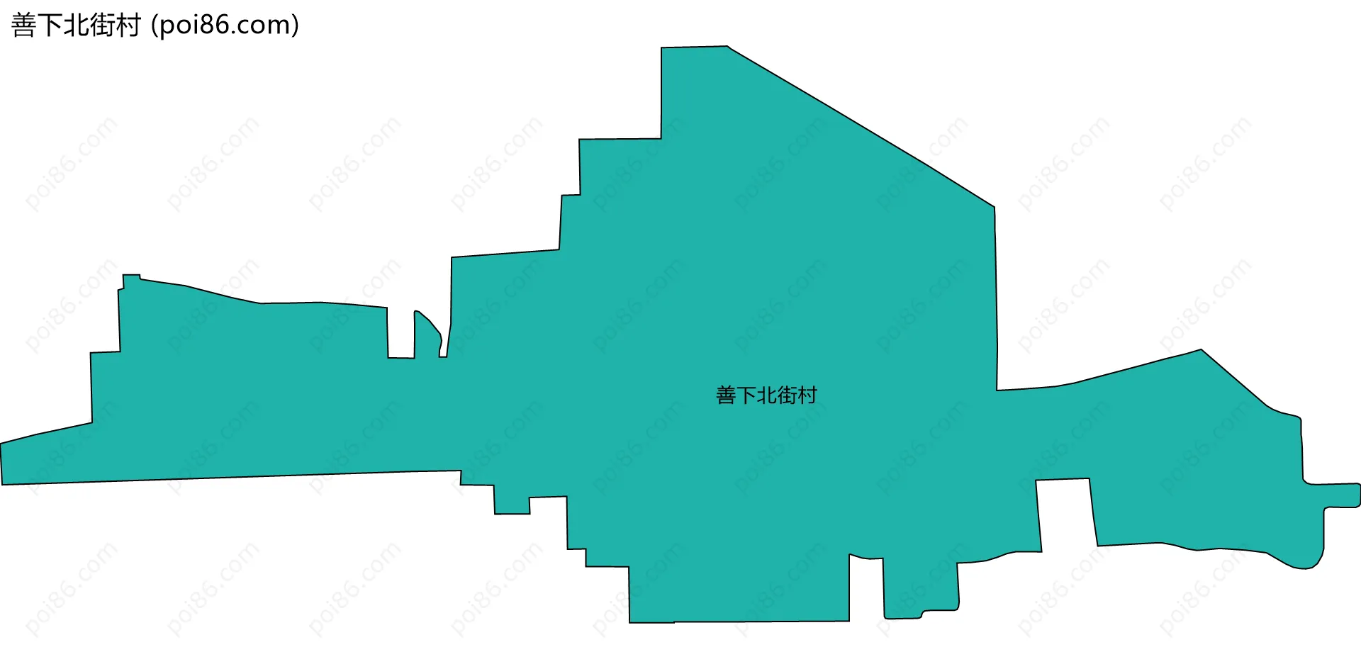 善下北街村边界地图