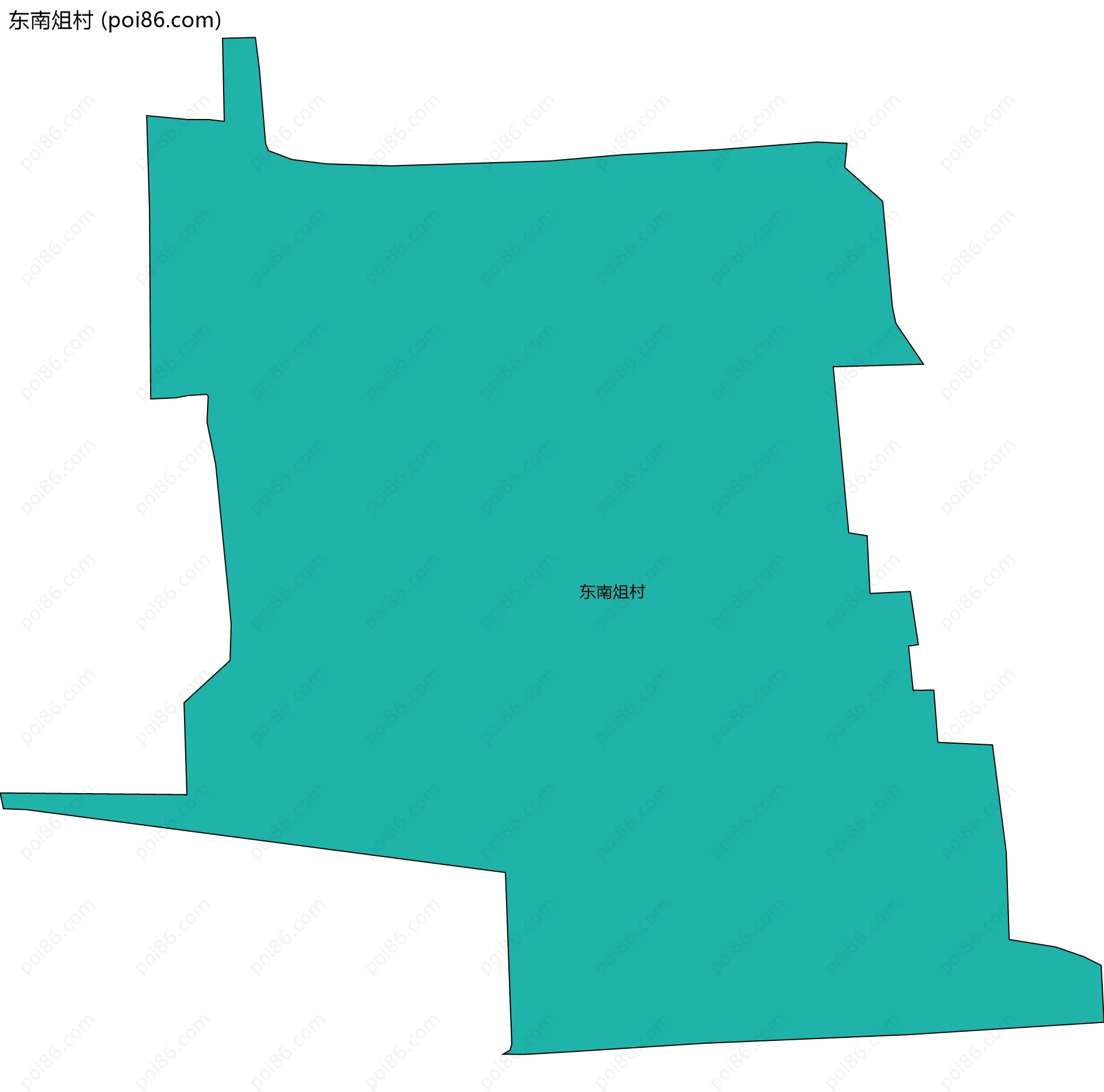 东南俎村边界地图