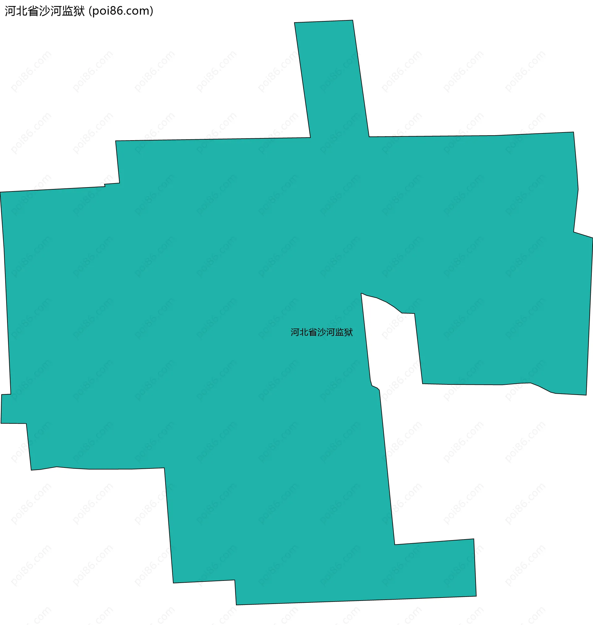 河北省沙河监狱边界地图