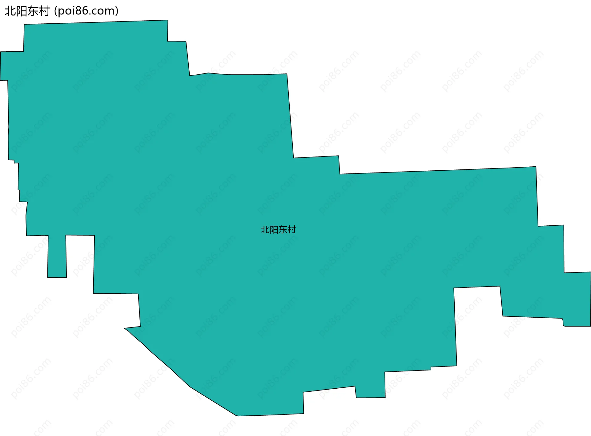 北阳东村边界地图