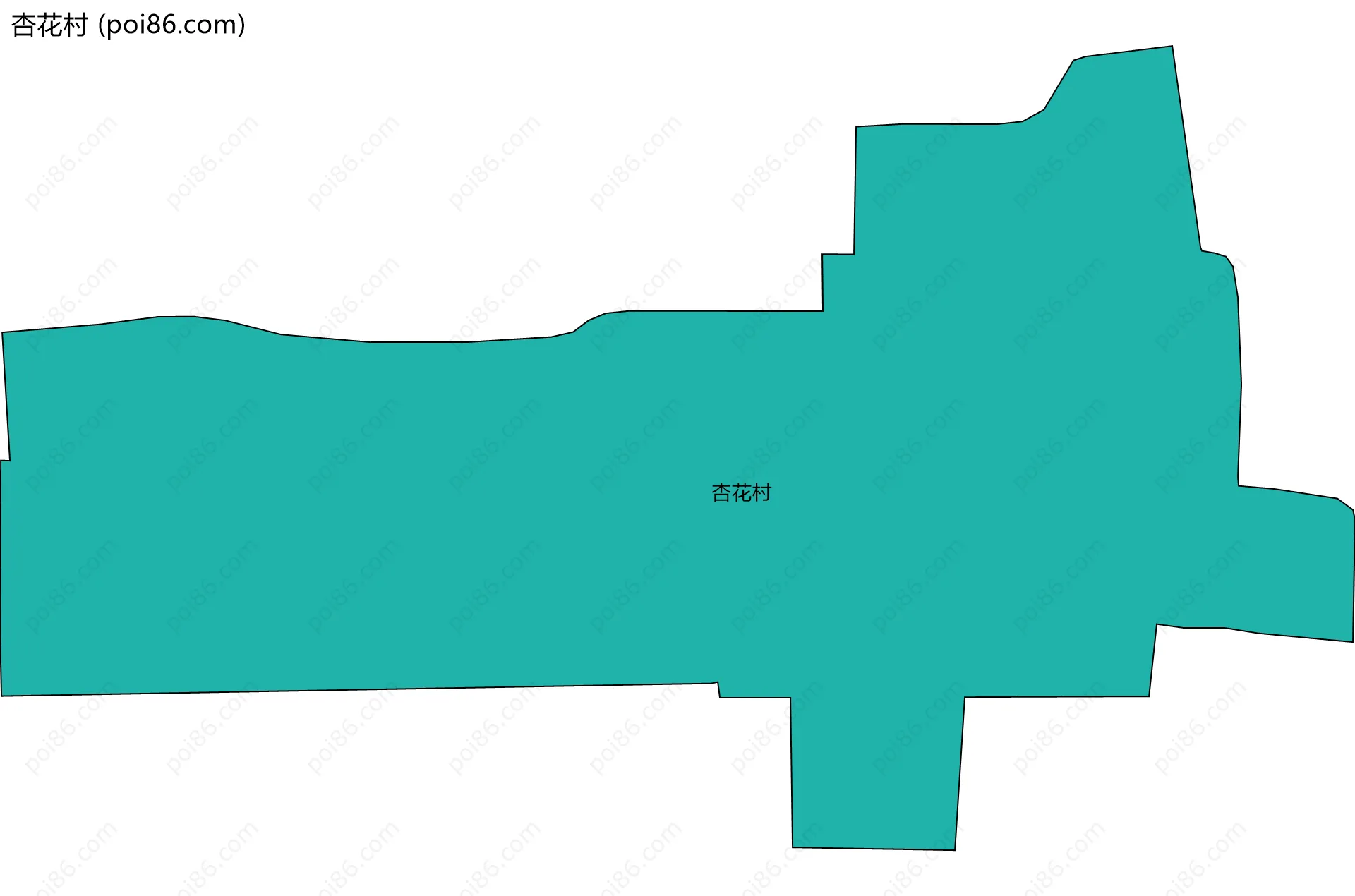 杏花村边界地图