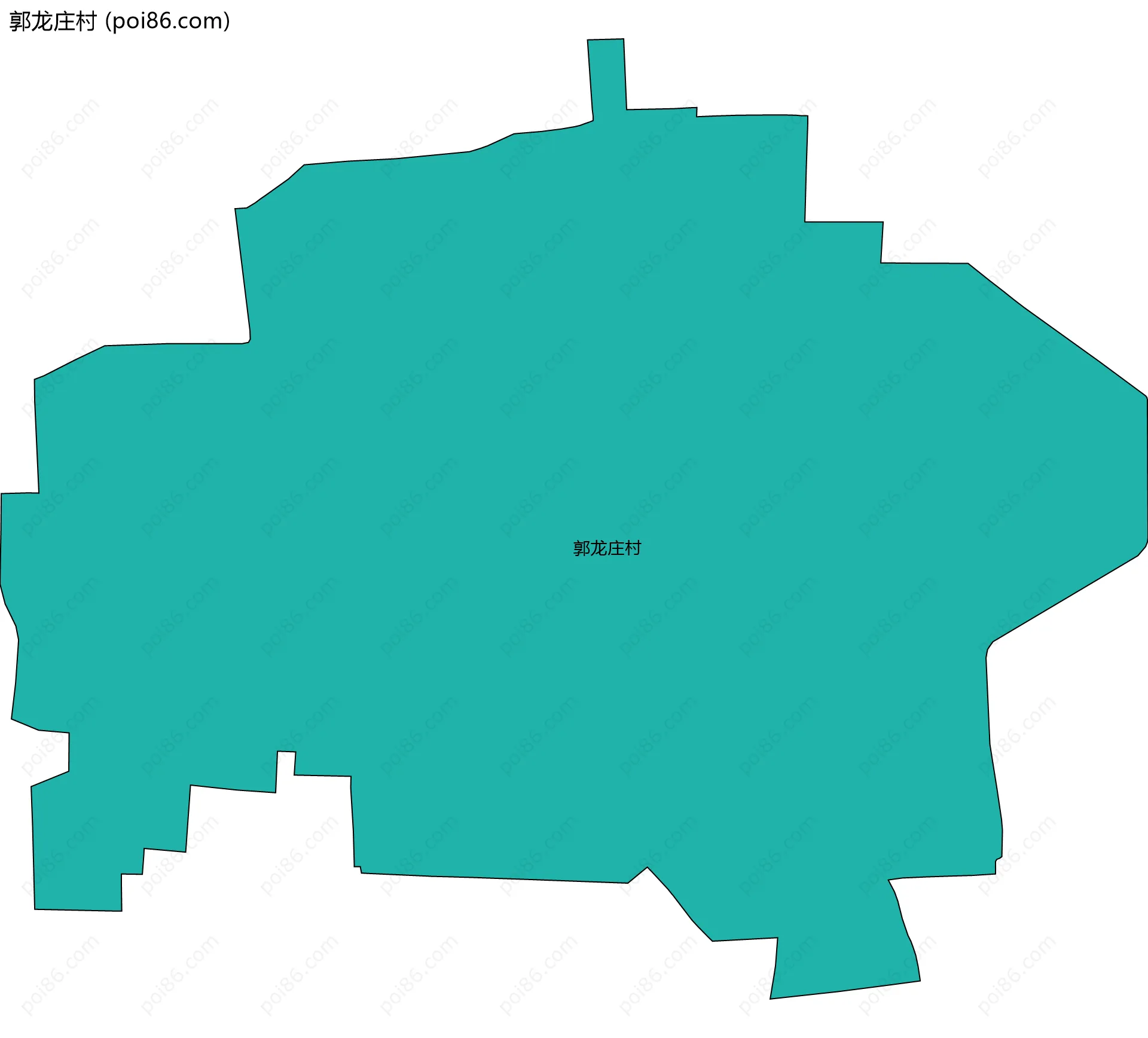郭龙庄村边界地图