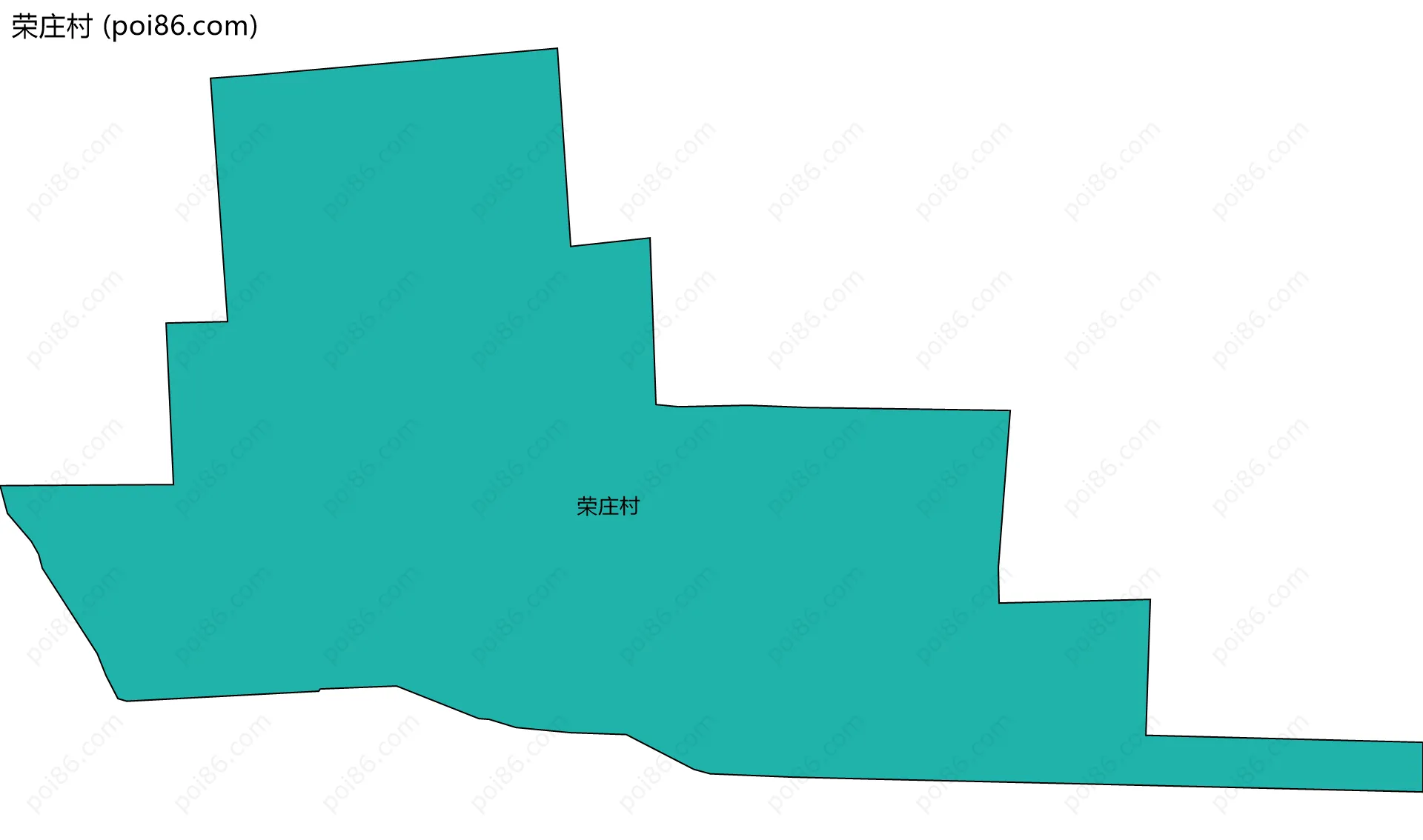 荣庄村边界地图