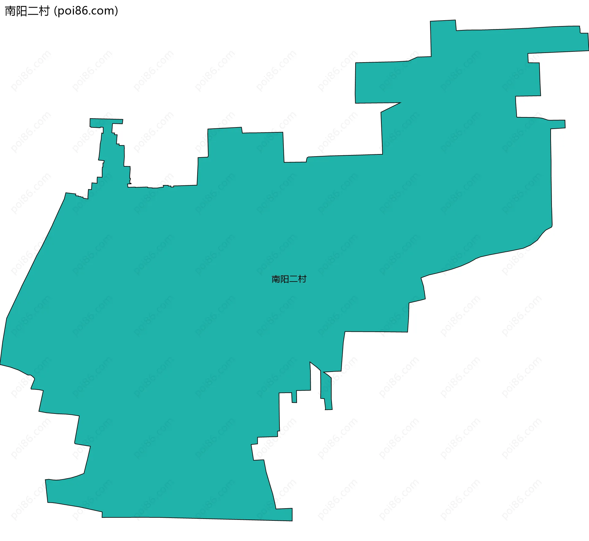 南阳二村边界地图