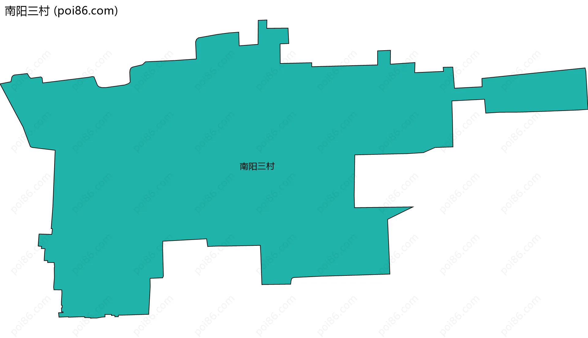 南阳三村边界地图