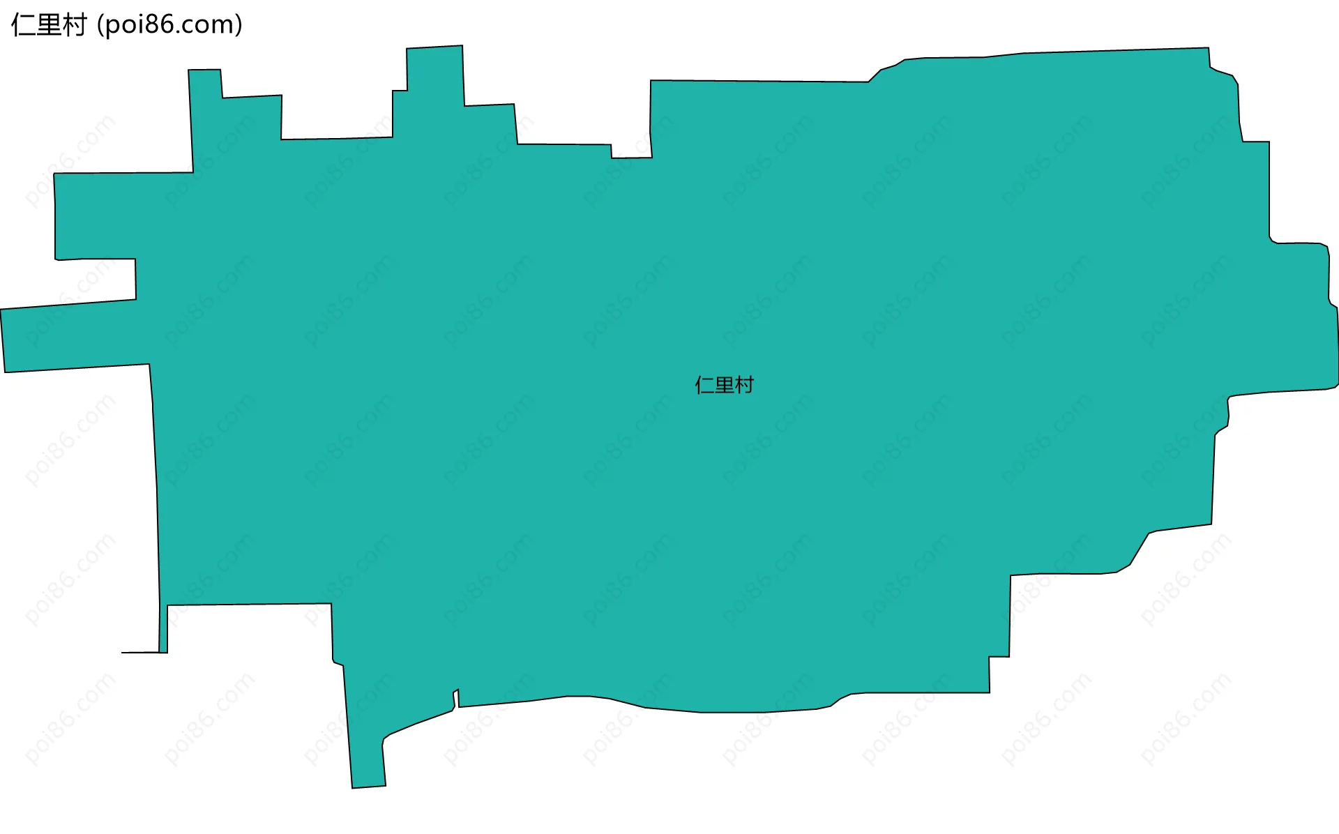 仁里村边界地图