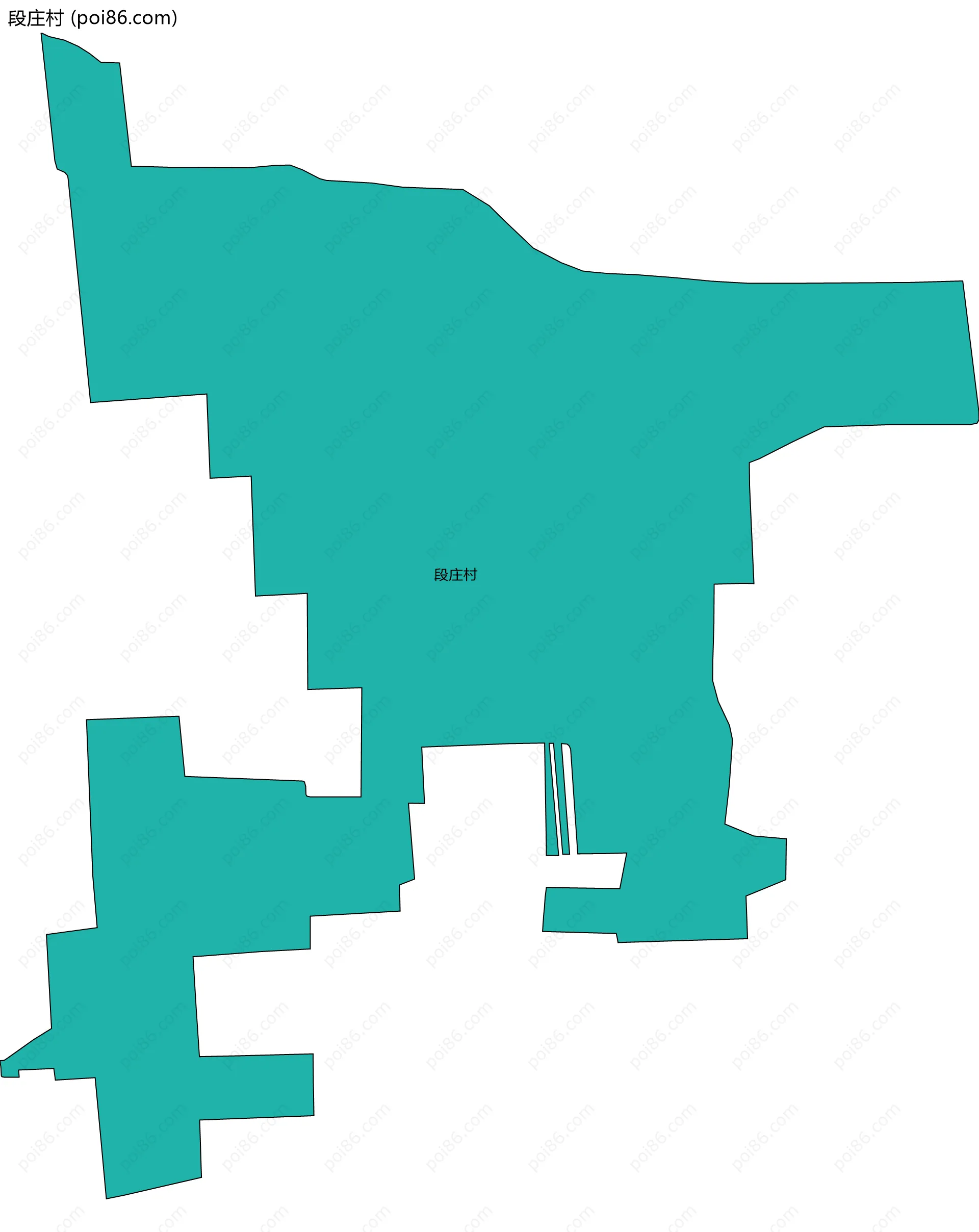 段庄村边界地图
