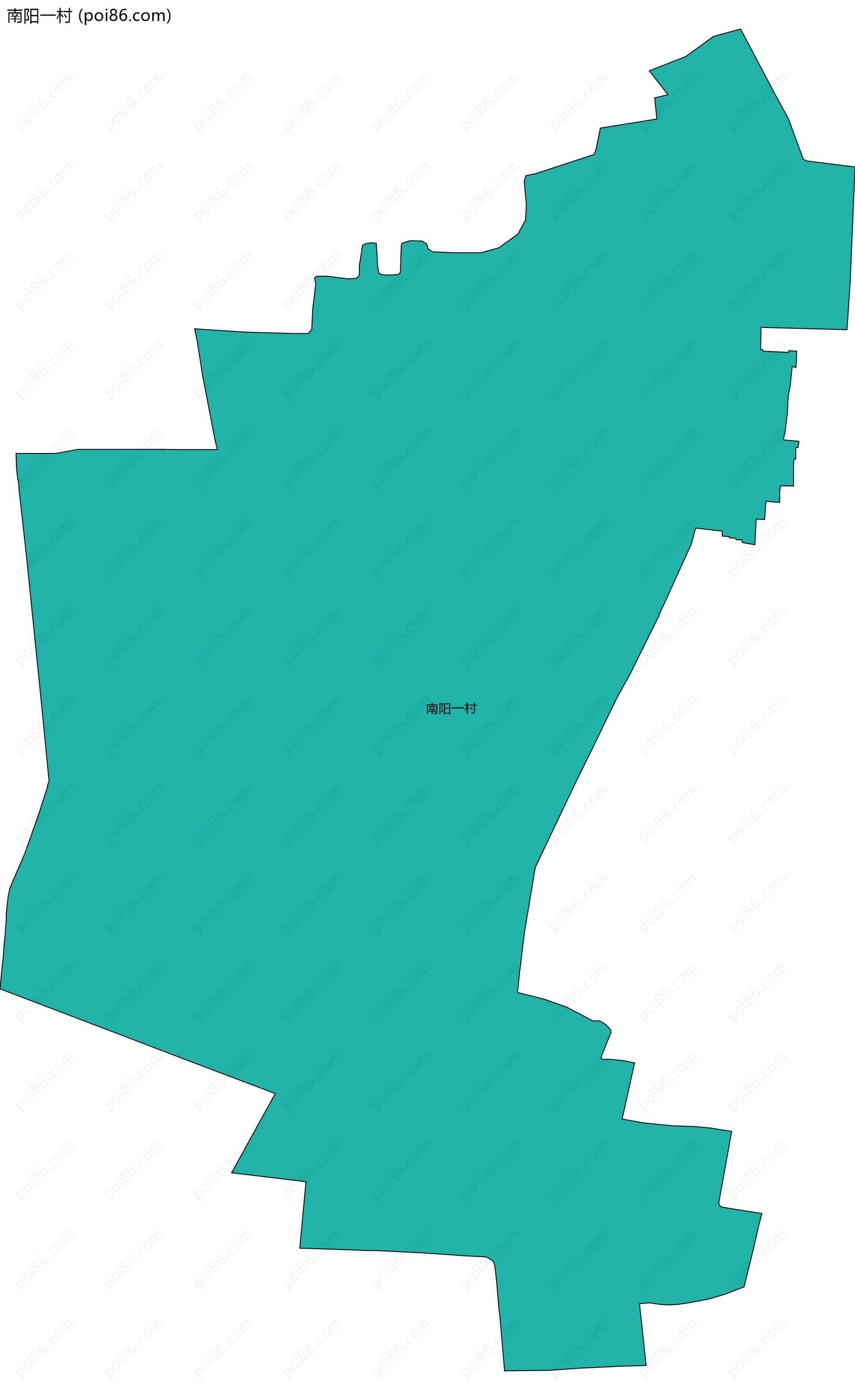 南阳一村边界地图