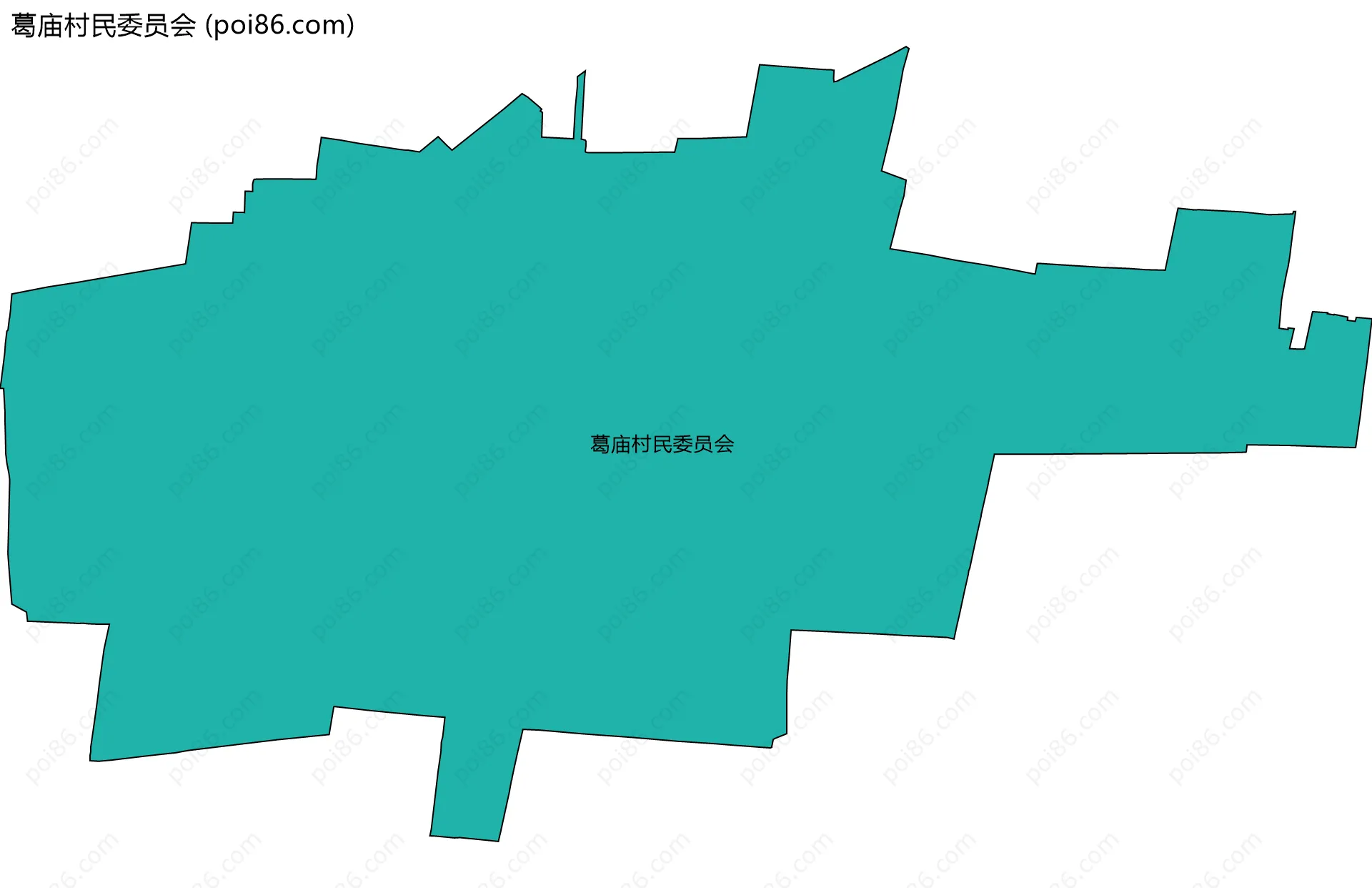葛庙村民委员会边界地图