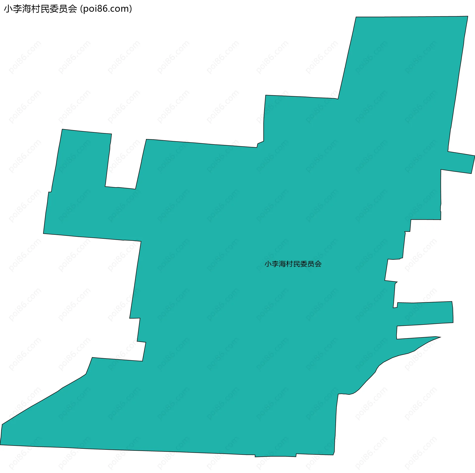 小李海村民委员会边界地图