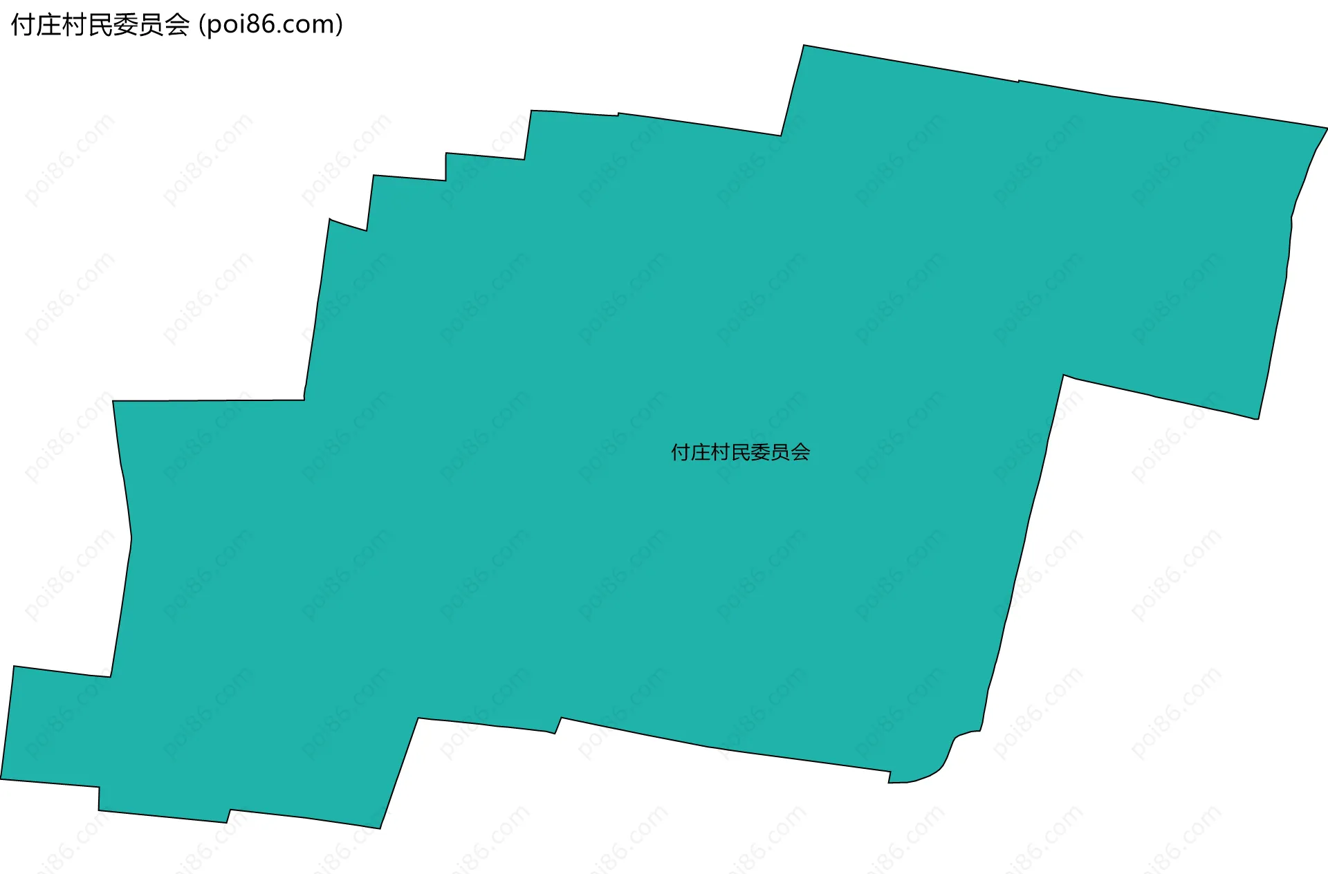 付庄村民委员会边界地图